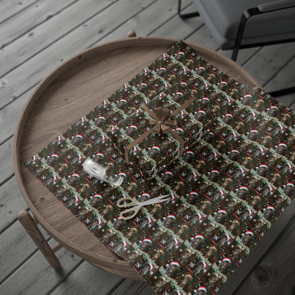 Meowy Christmas Kitten Themed Gift Wrap