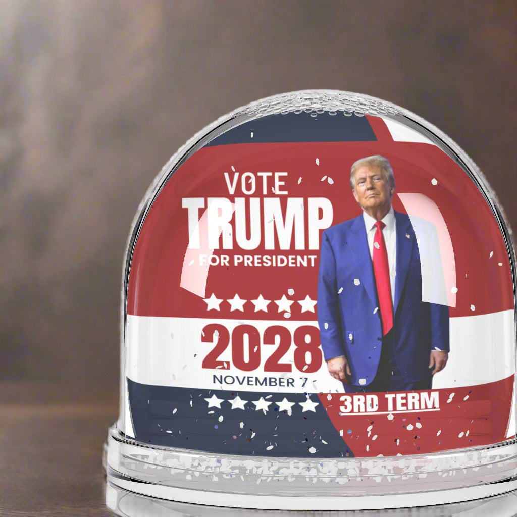 Trump 2028 Snow Globe, Unique Political Collectible