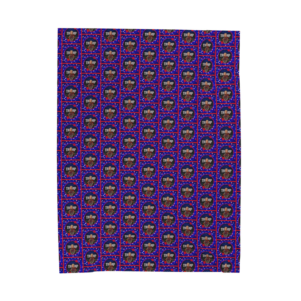 Stars & Trump 47 Velveteen Plush Blanket