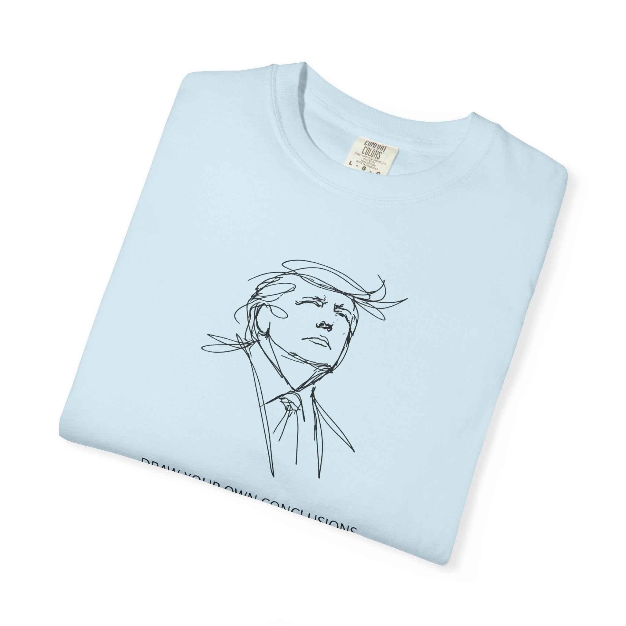 Draw Your Own Conclusions Unisex Graphic Tee – Minimal Line Art Statement Shirt