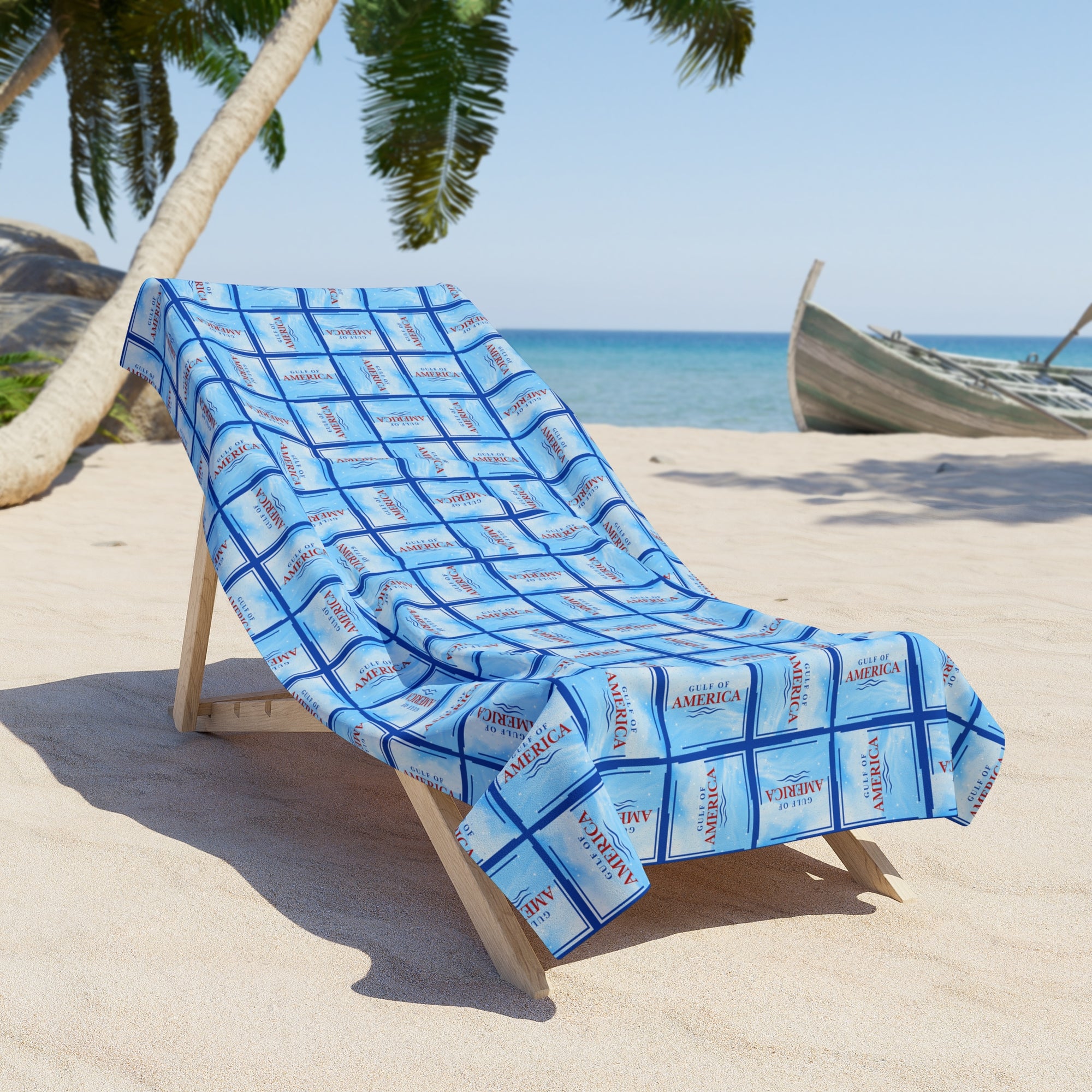American Gulf Patterned Beach Towel