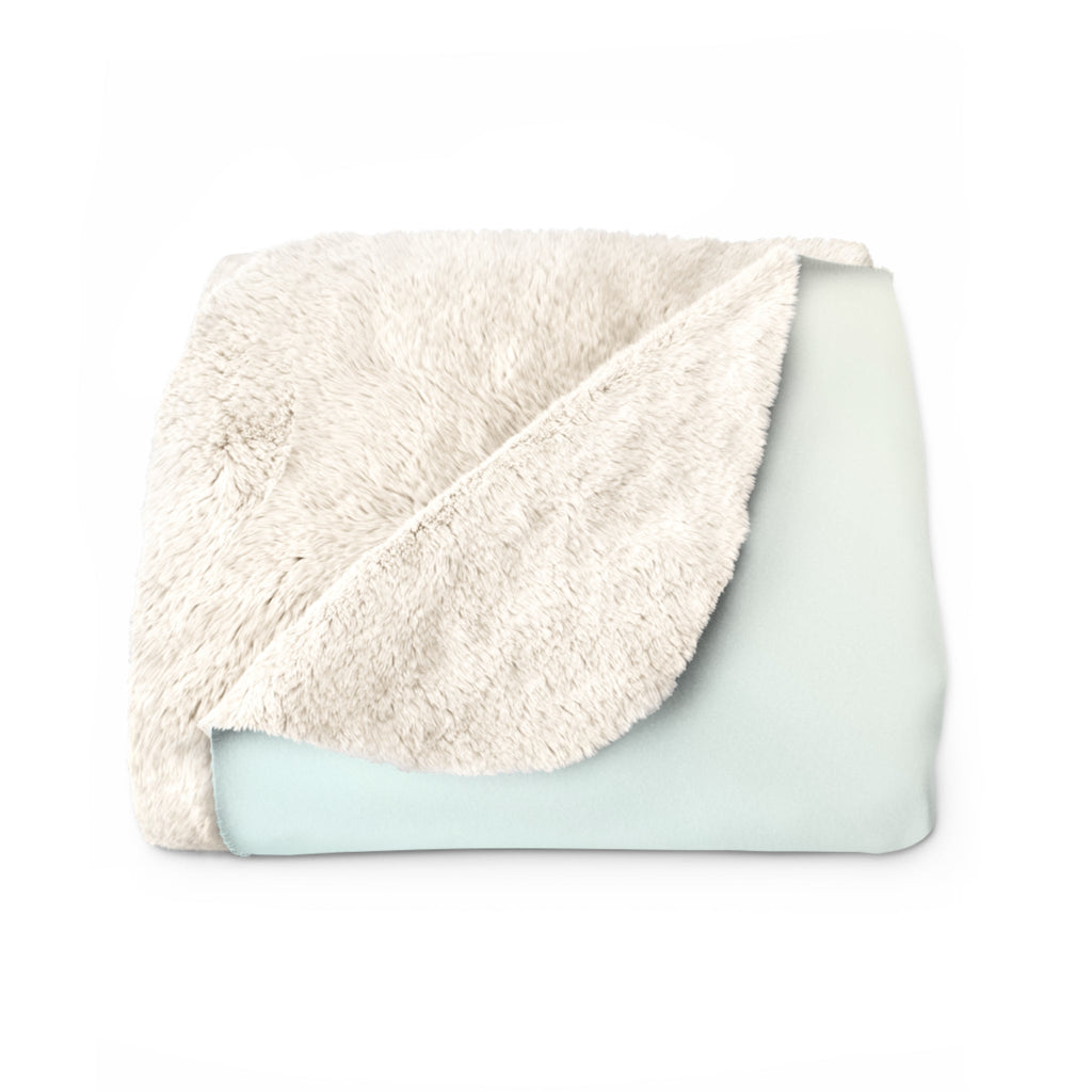 Cozy Paw Print Sherpa Fleece Blanket Printify