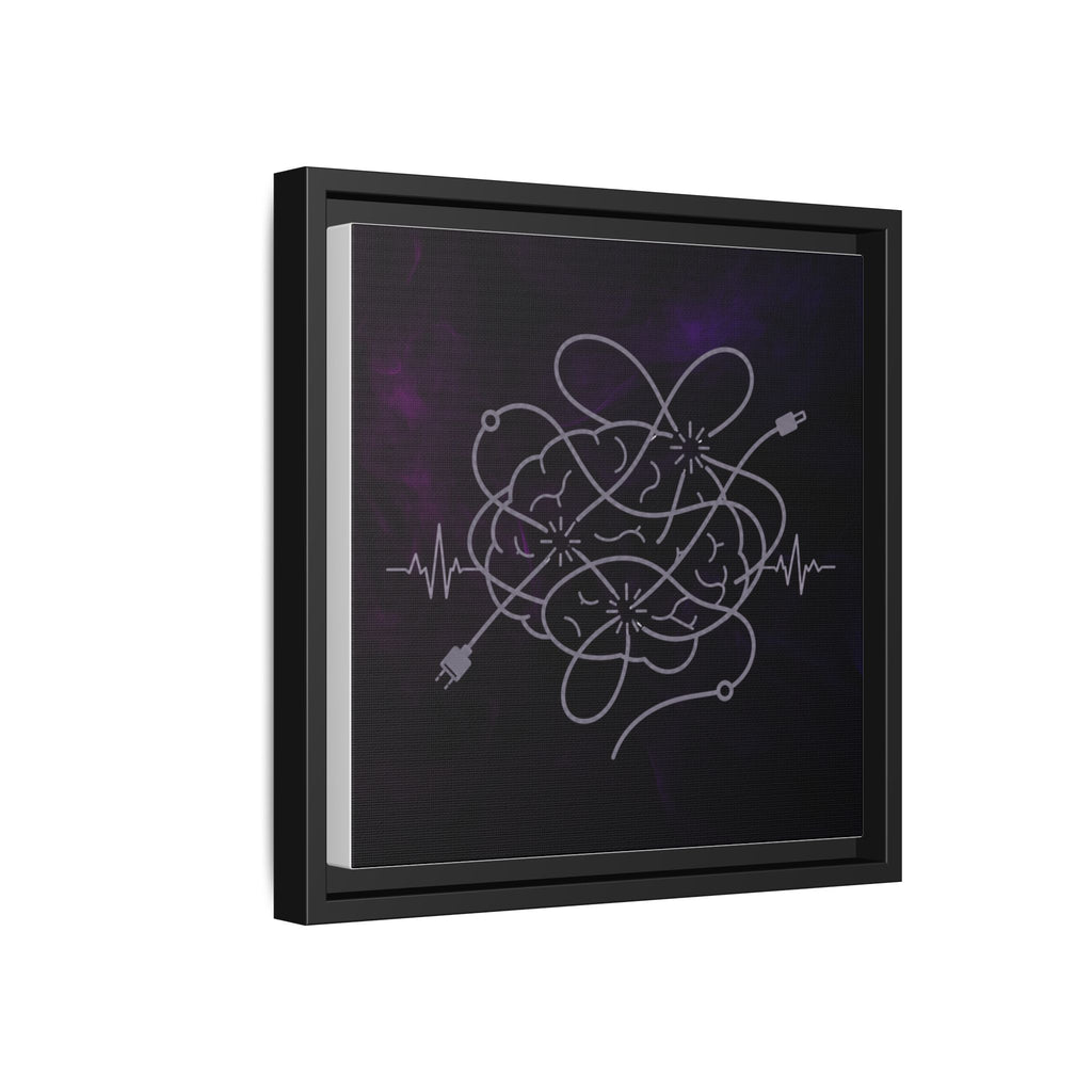 Tangled Brain Epilepsy Awareness Framed Canvas Print