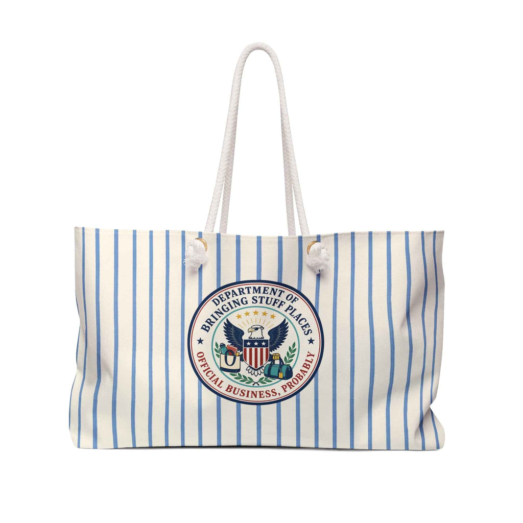 Department of Bringing Stuff Places Weekender Bag | Coastal Travel Tote