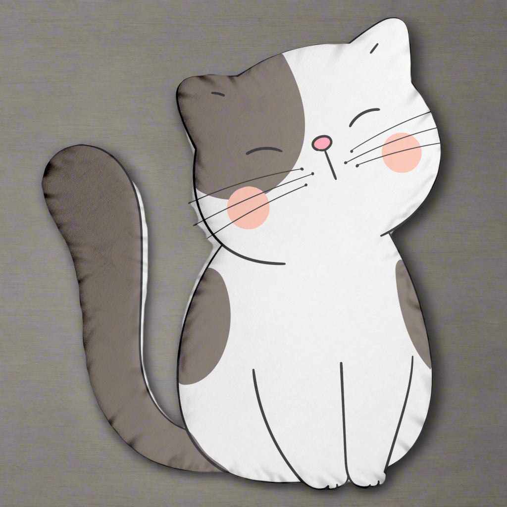 Photo depicting the ​Kitty Shaped Pillow from EpiAl's Shop.