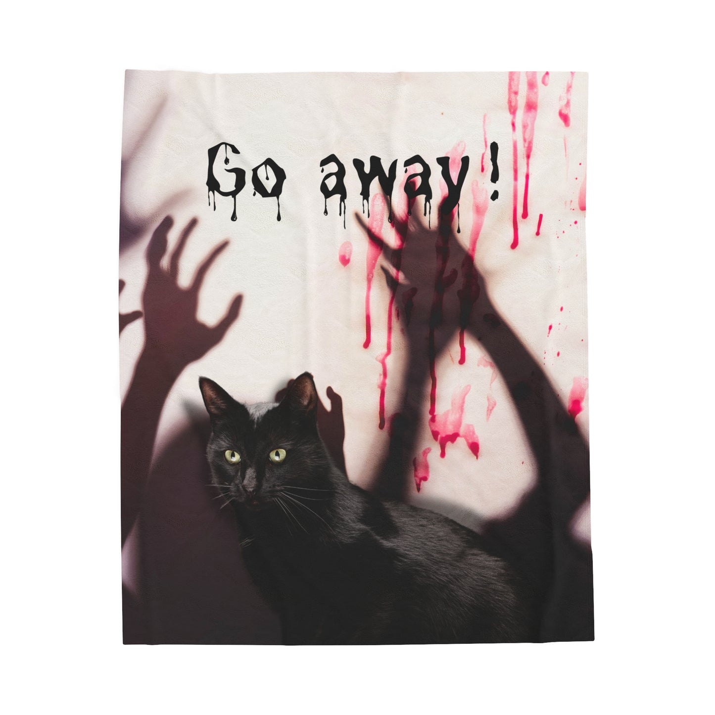 Go Away Velveteen Plush Blanket