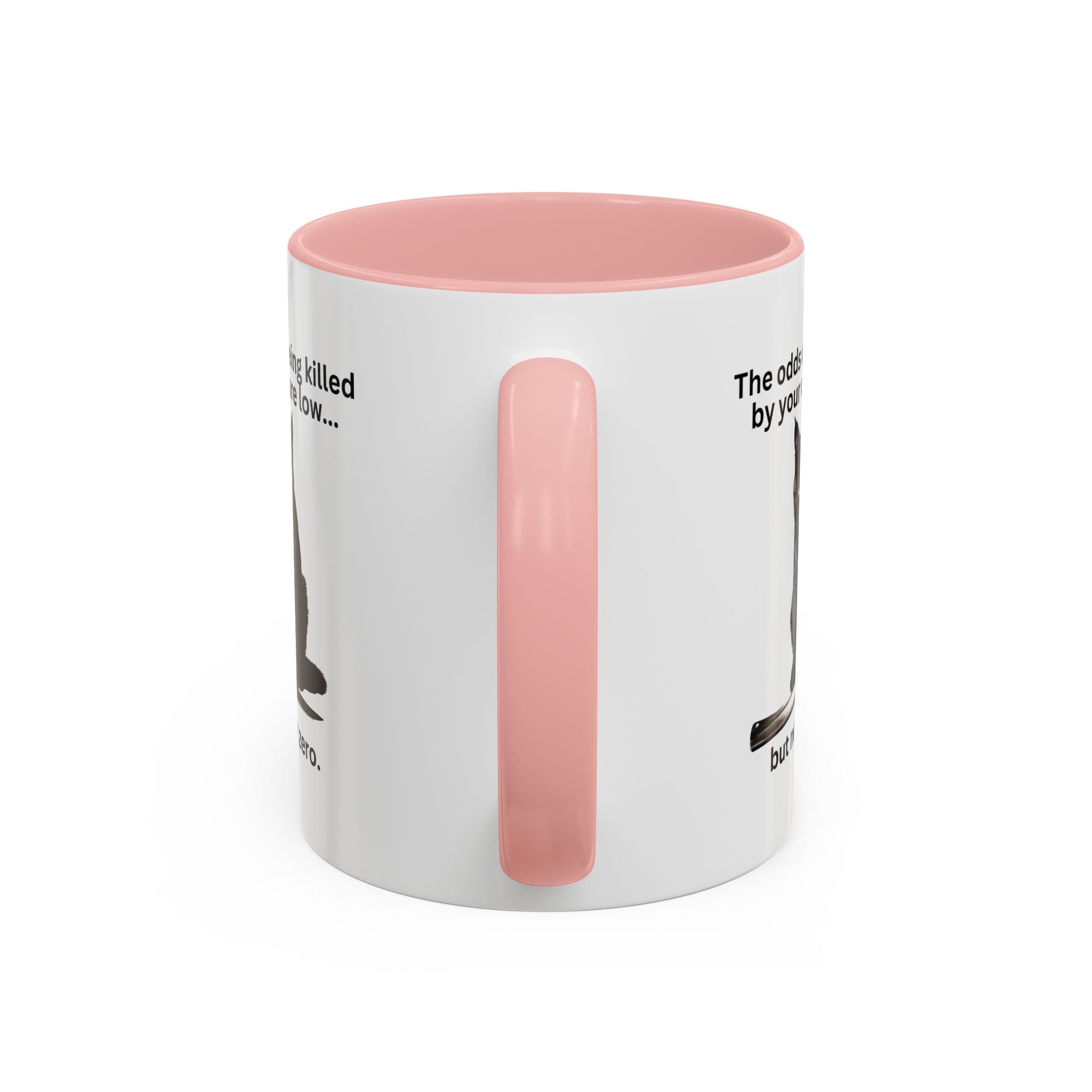 Photo depicting the ​Killer Cat Odds Accent Coffee Mug (11, 15oz) from EpiAl's Shop.