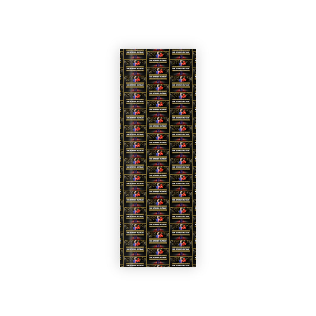 Trump Retirement Best Wishes Gift Wrapping Paper Rolls, 1pc