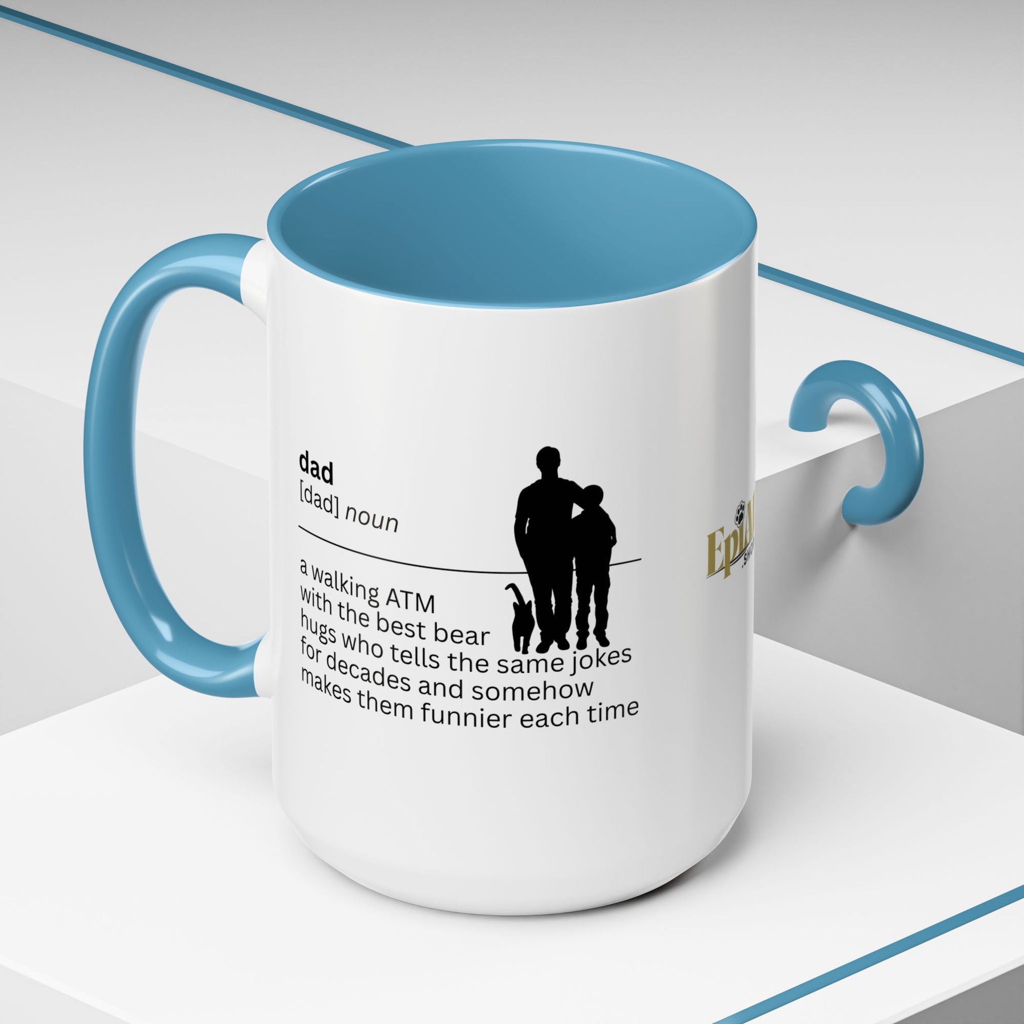 Dad ATM Accent Coffee Mug - Perfect Gift for Dads