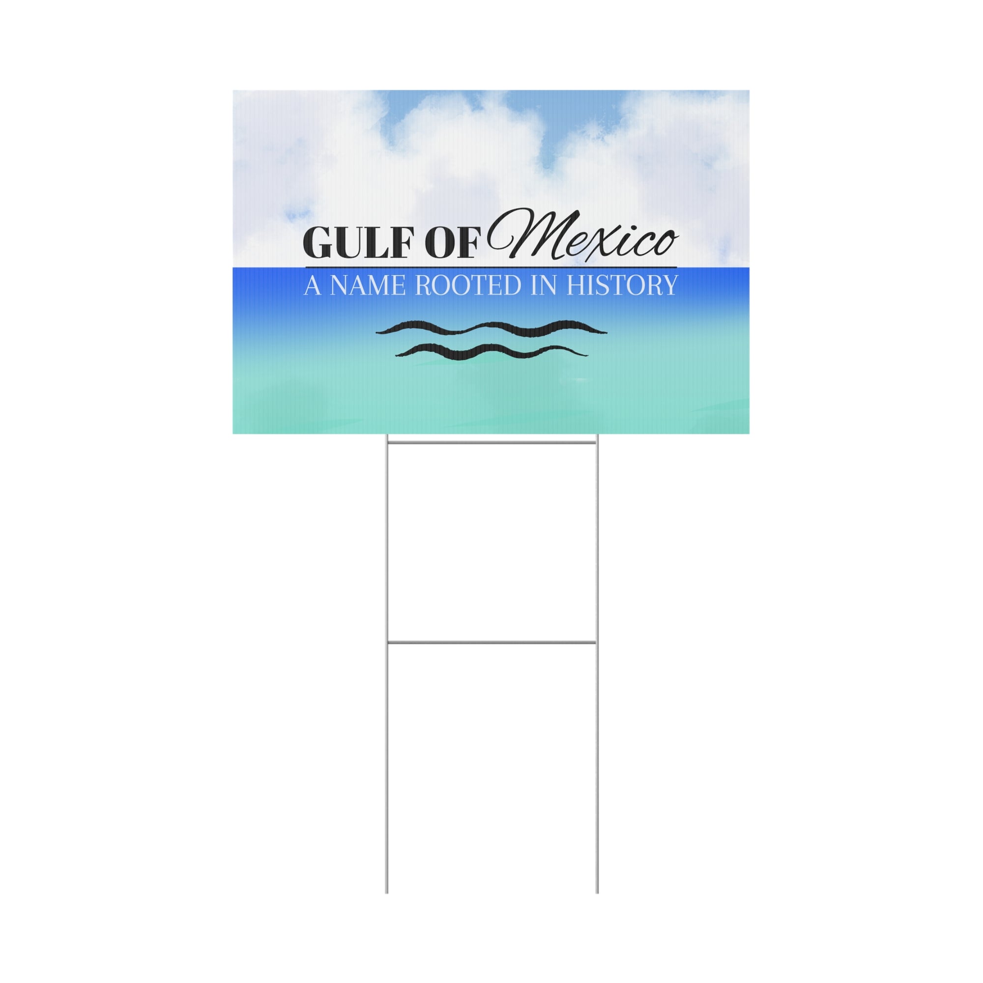 Gulf of Mexico Plastic Yard Sign