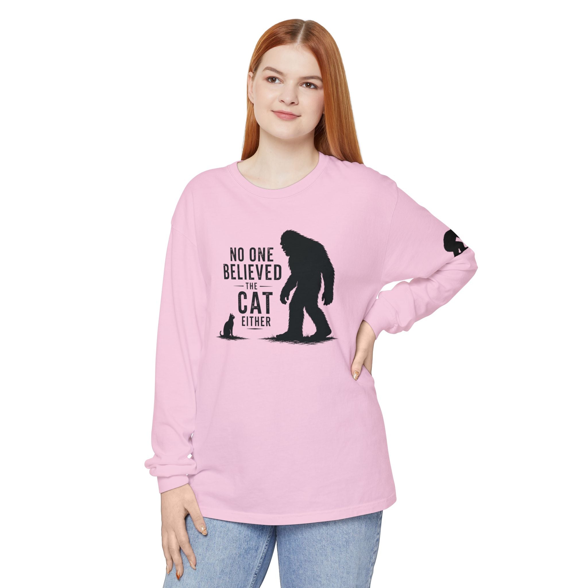 No One Believed the Cat Either Long Sleeve Shirt