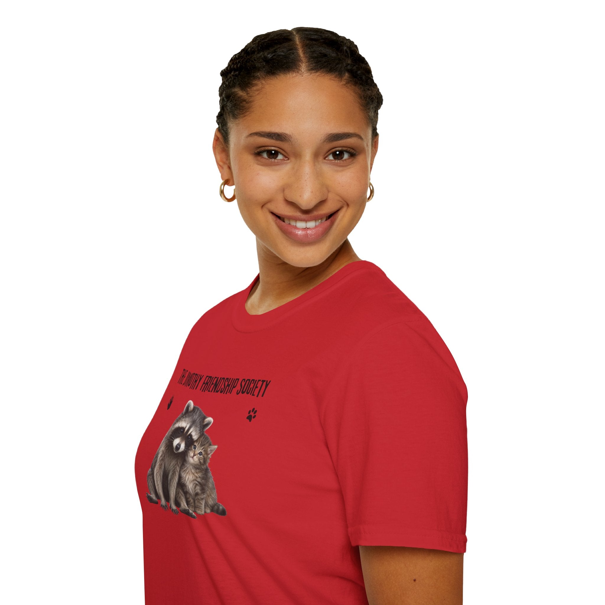 The Jimothy Friendship Society T-Shirt | Raccoon and Kitten Tee