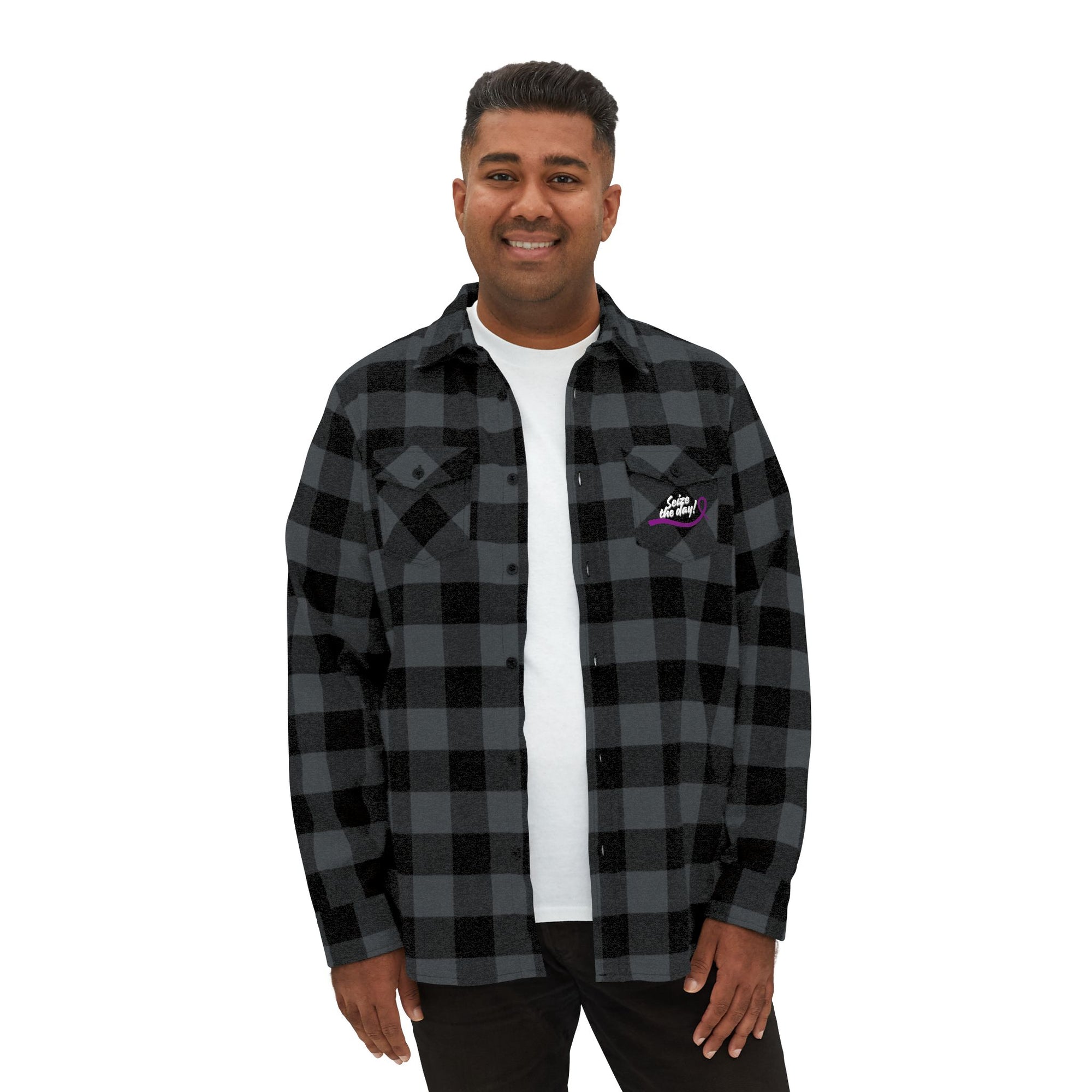 Cozy Seize the Day Unisex Flannel Shirt