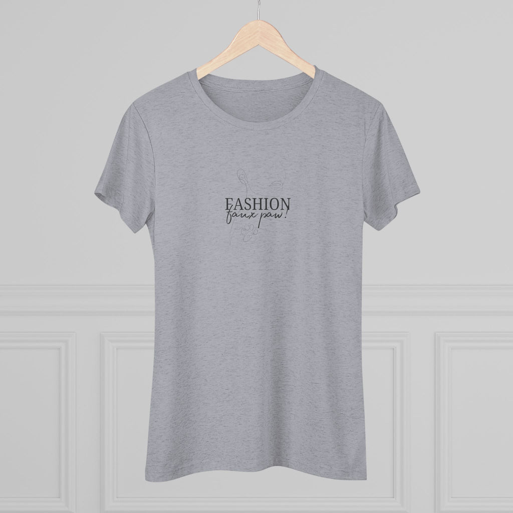Fashion Faux Paw Women's Triblend Tee