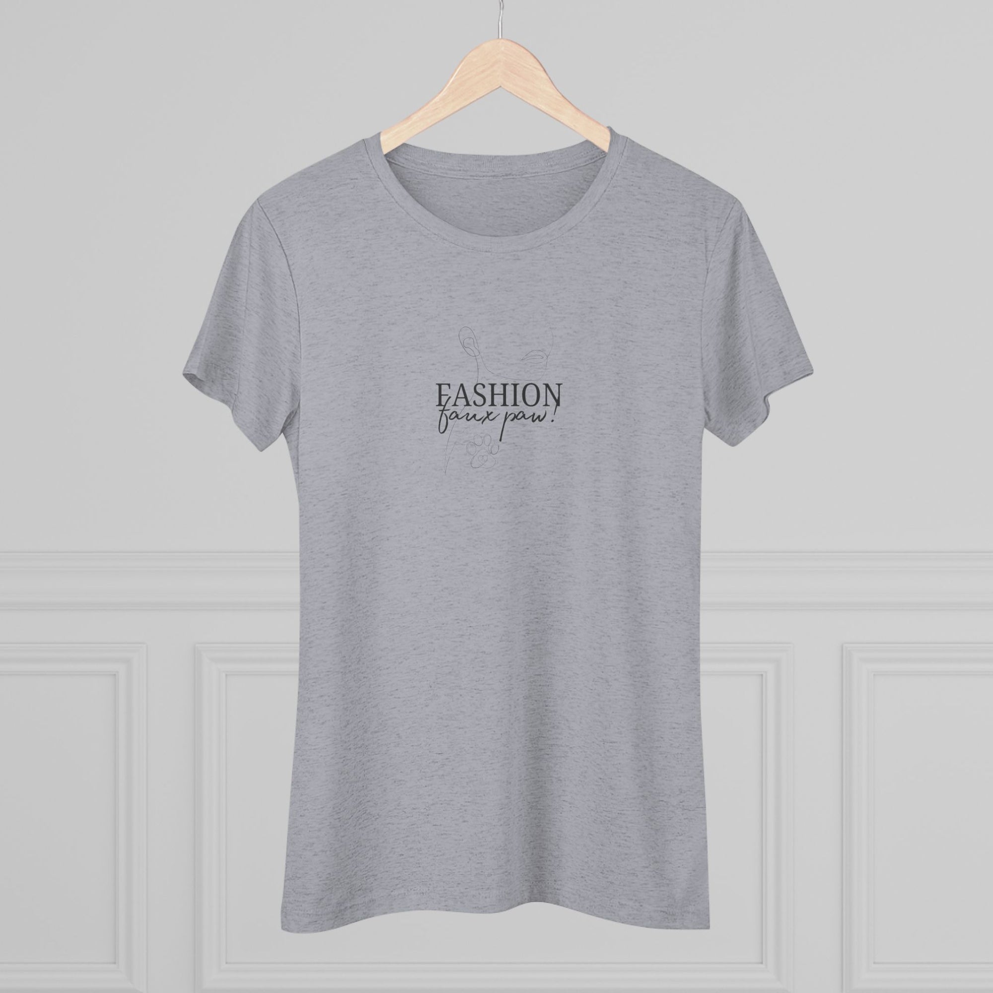 Fashion Faux Paw Women's Triblend Tee