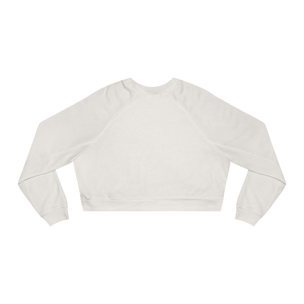 Christmas Cat Mama Women's Cropped Fleece Pullover