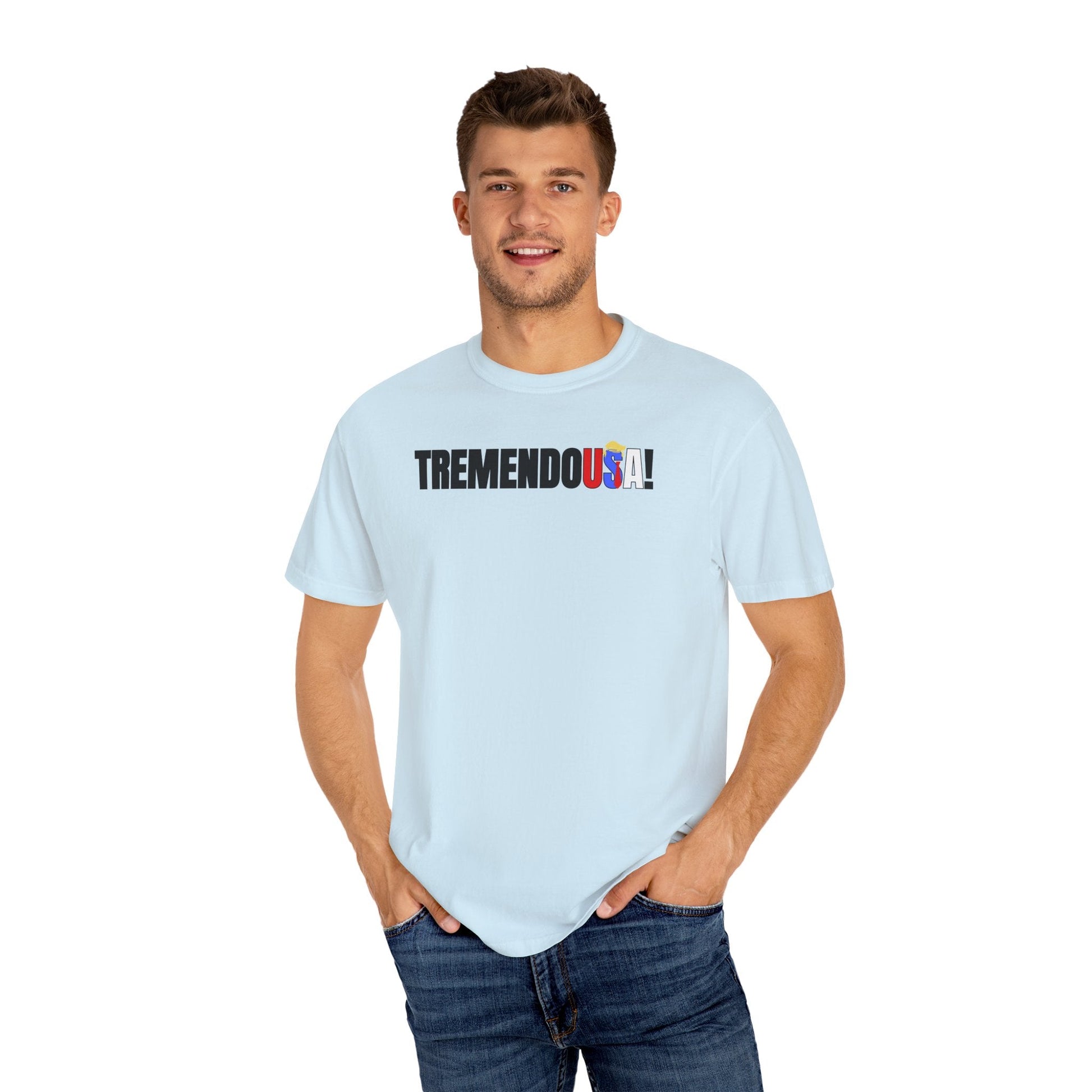 TremendoUSA Unisex Garment-Dyed T-Shirt - Casual Comfort for Everyday Wear Printify