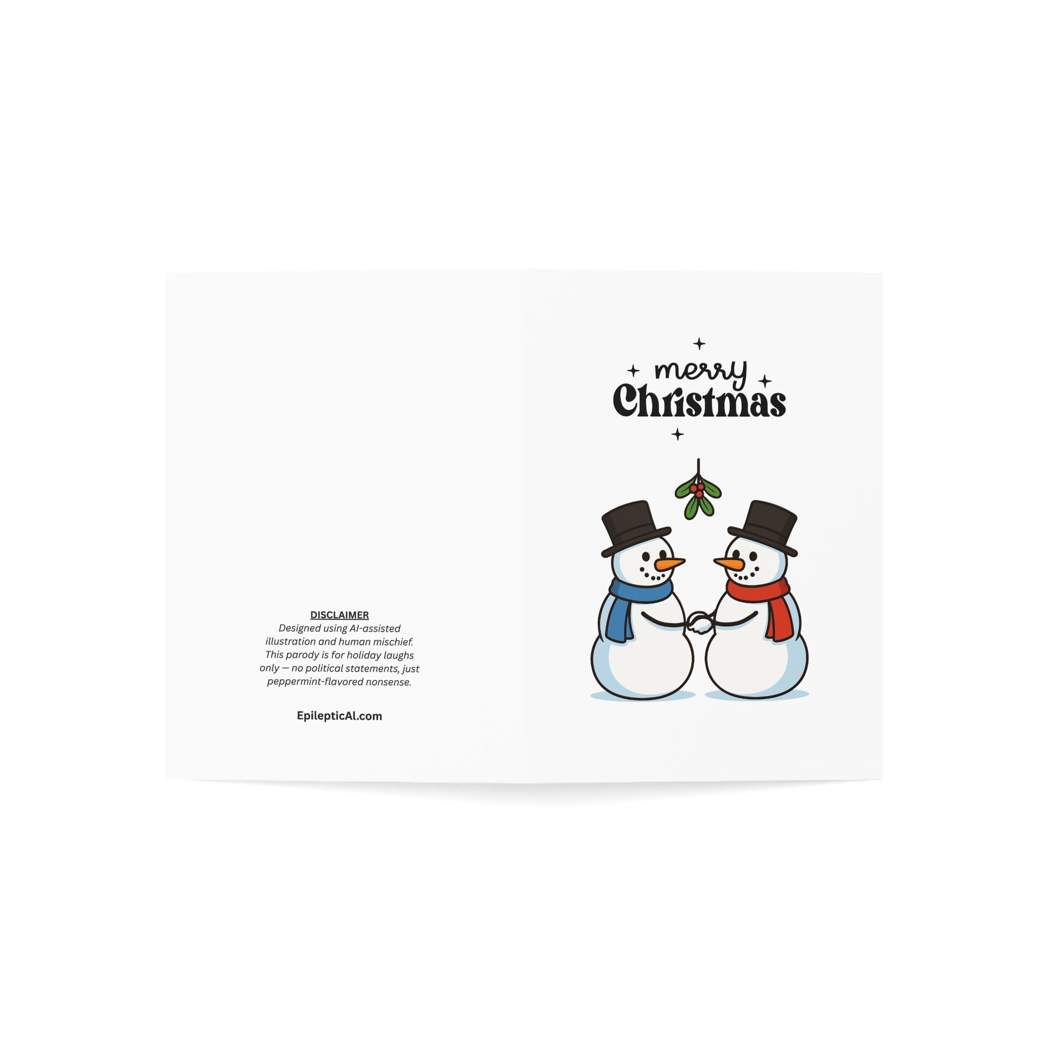 The Spirit of Bipartisanship Christmas Card – 1, 10, 30, 50 pc sets