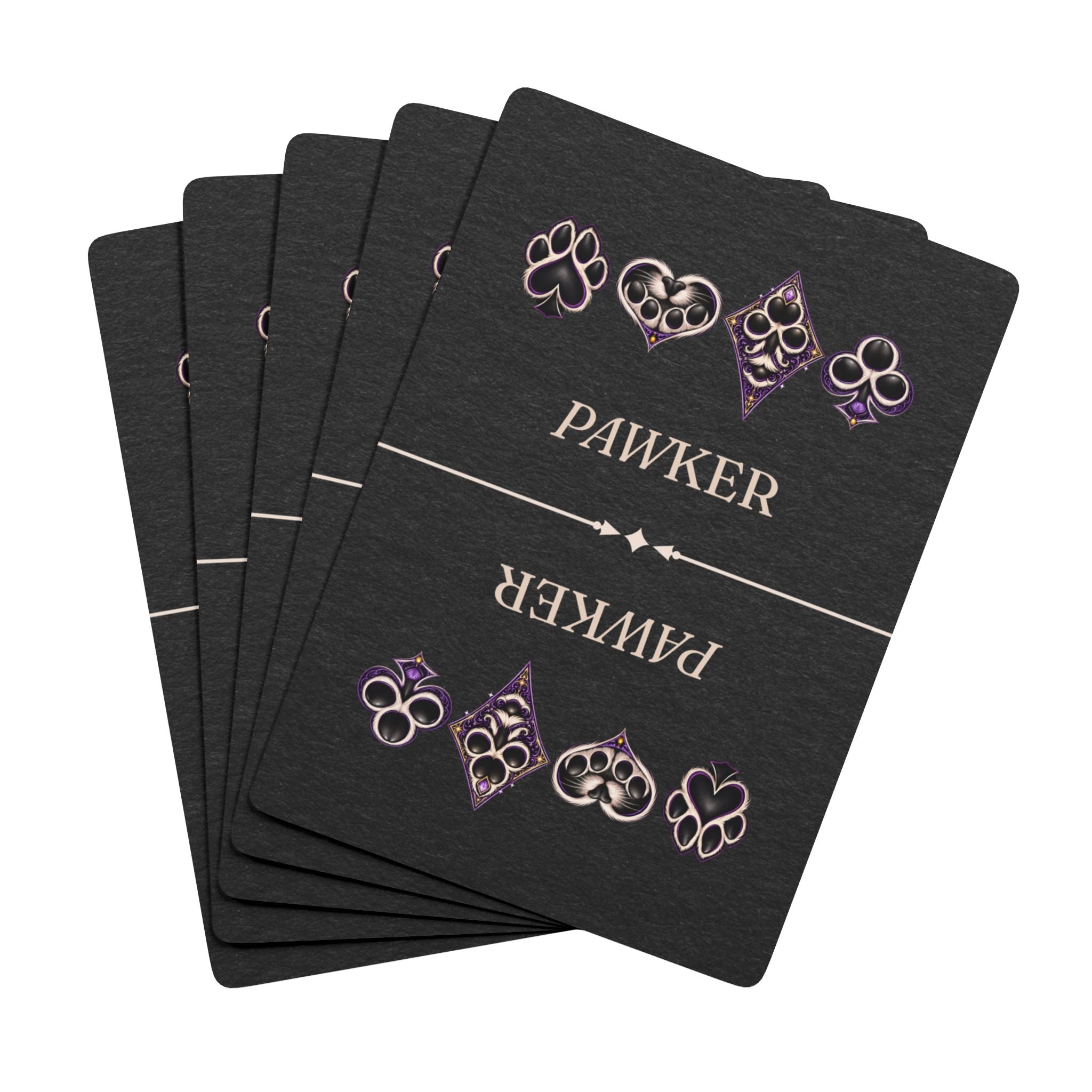 PAWKER Cat Poker Playing Cards – Cat Suit Card Deck