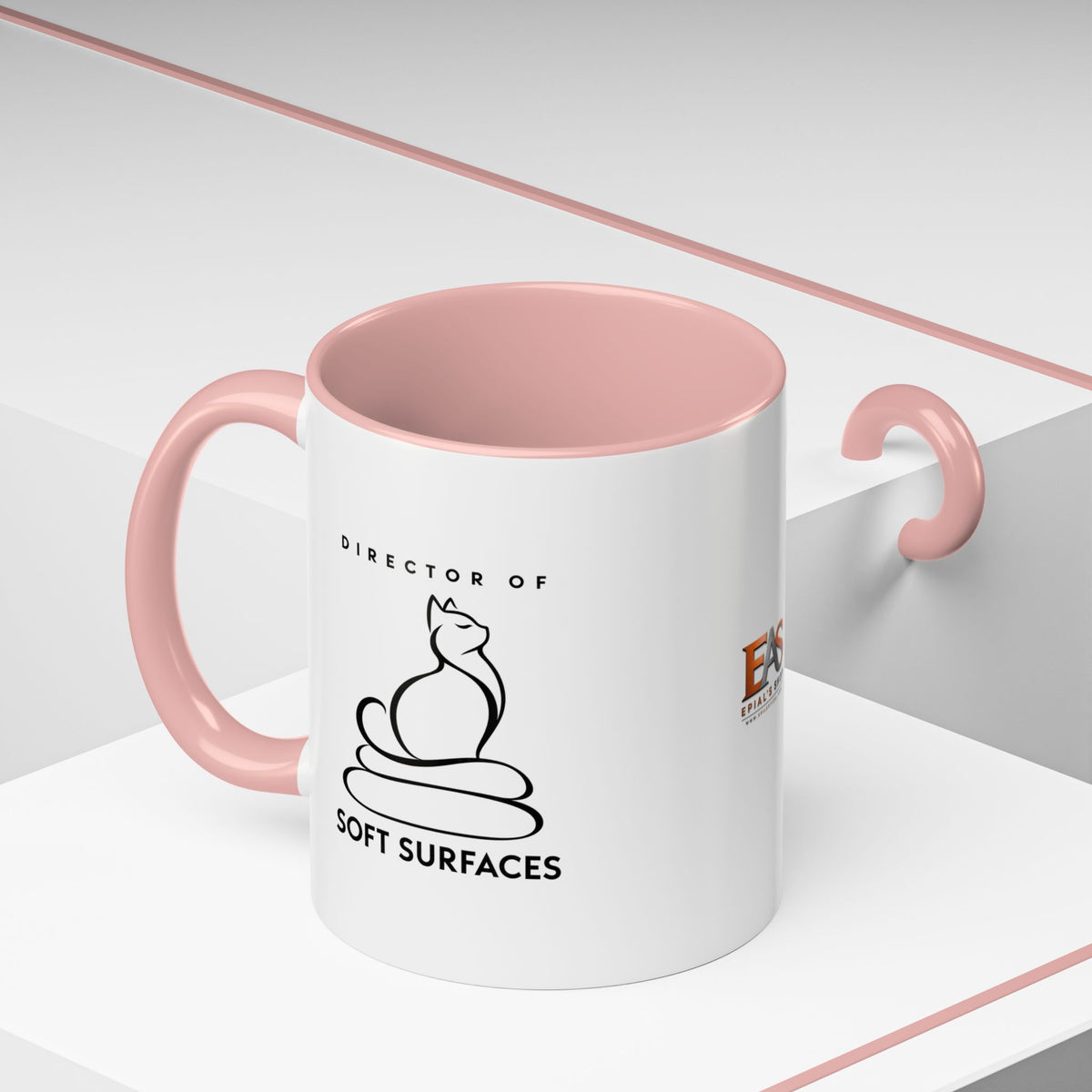 Director of Soft Surfaces Cat Mug | Funny Cat Lover Coffee Cup (11oz/15oz)