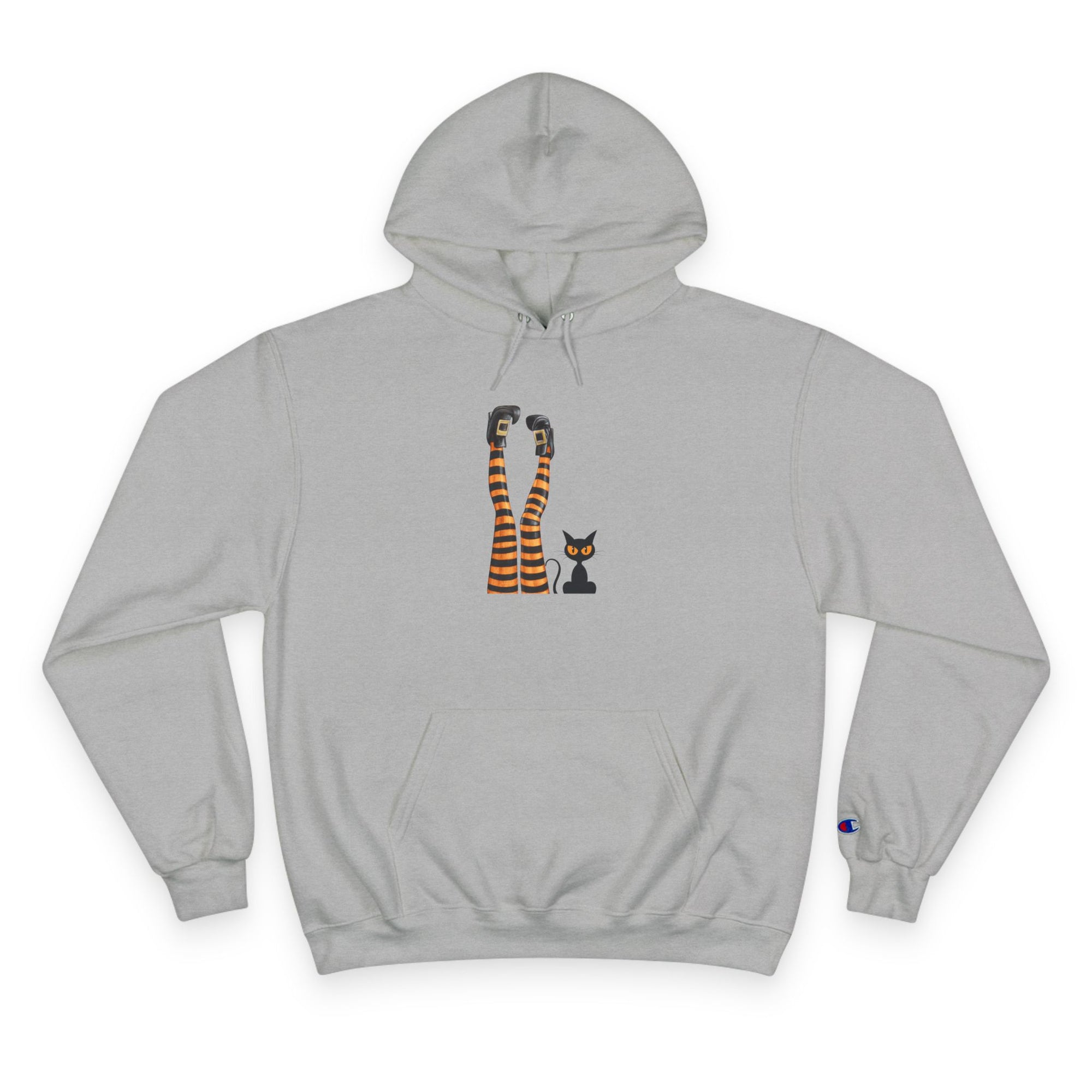 Witchy Cat Lady Legs Minimalist Art Hoodie
