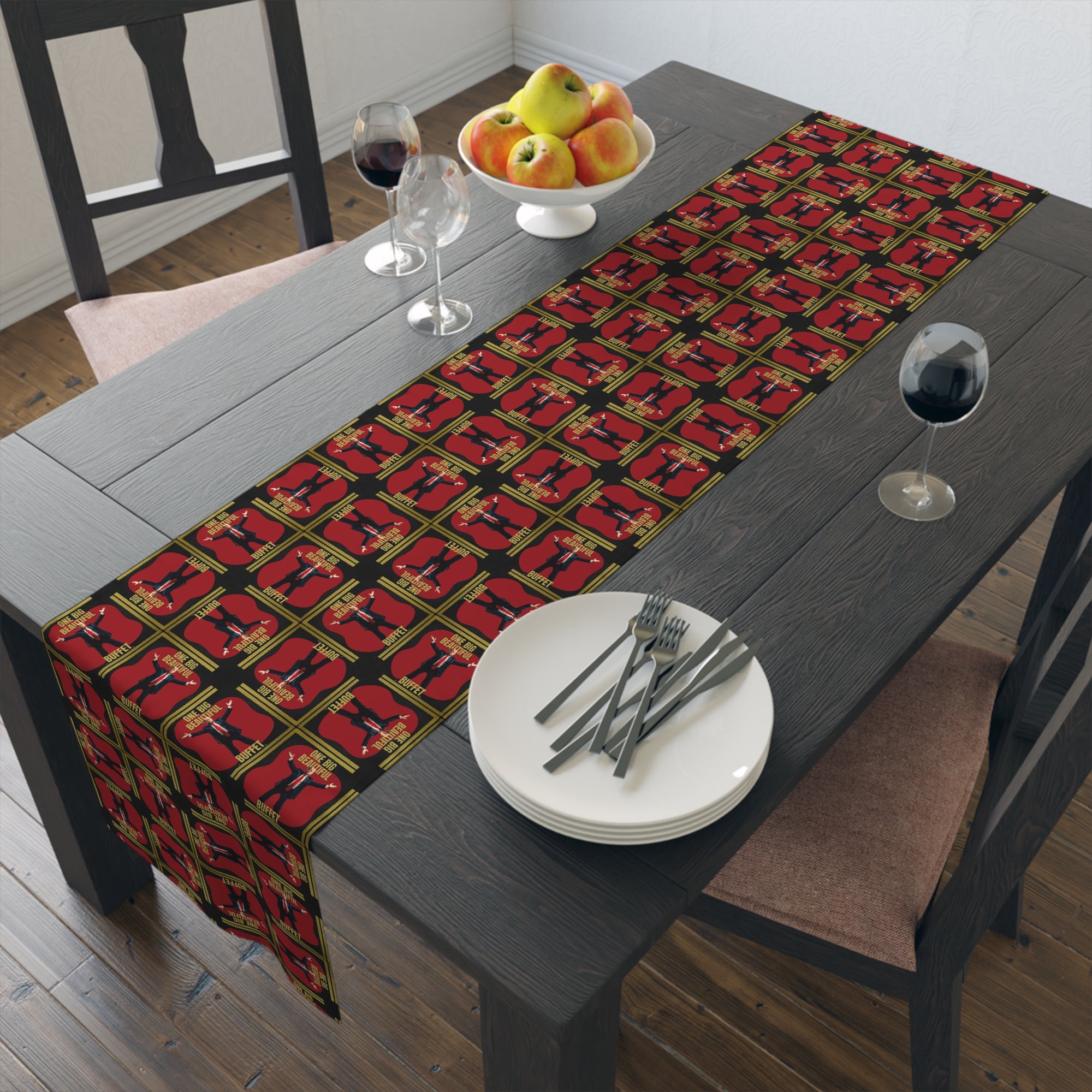 One Big Beautiful Buffet Table Runner