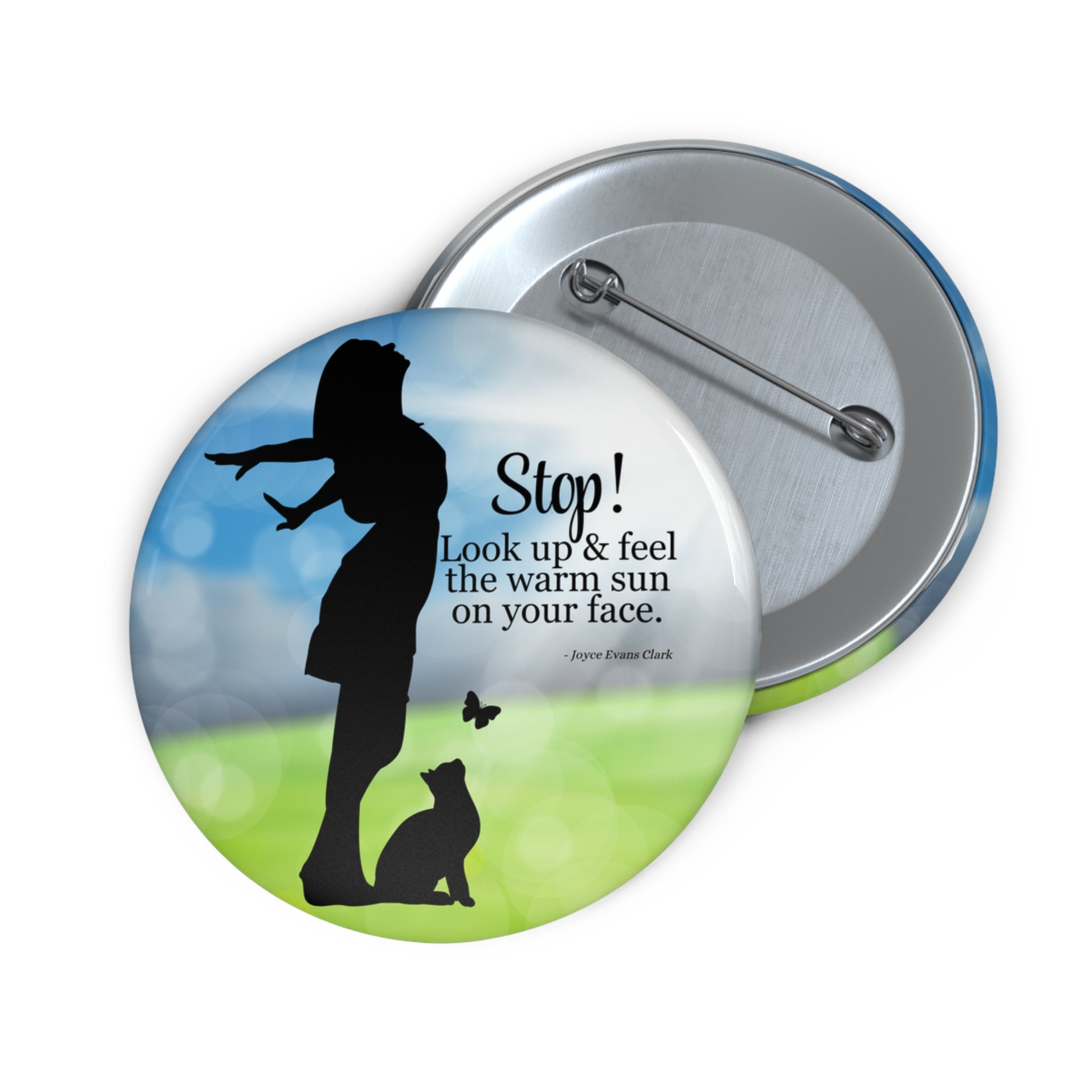 Photo depicting the ​Look Up Pin Buttons from EpiAl's Shop.