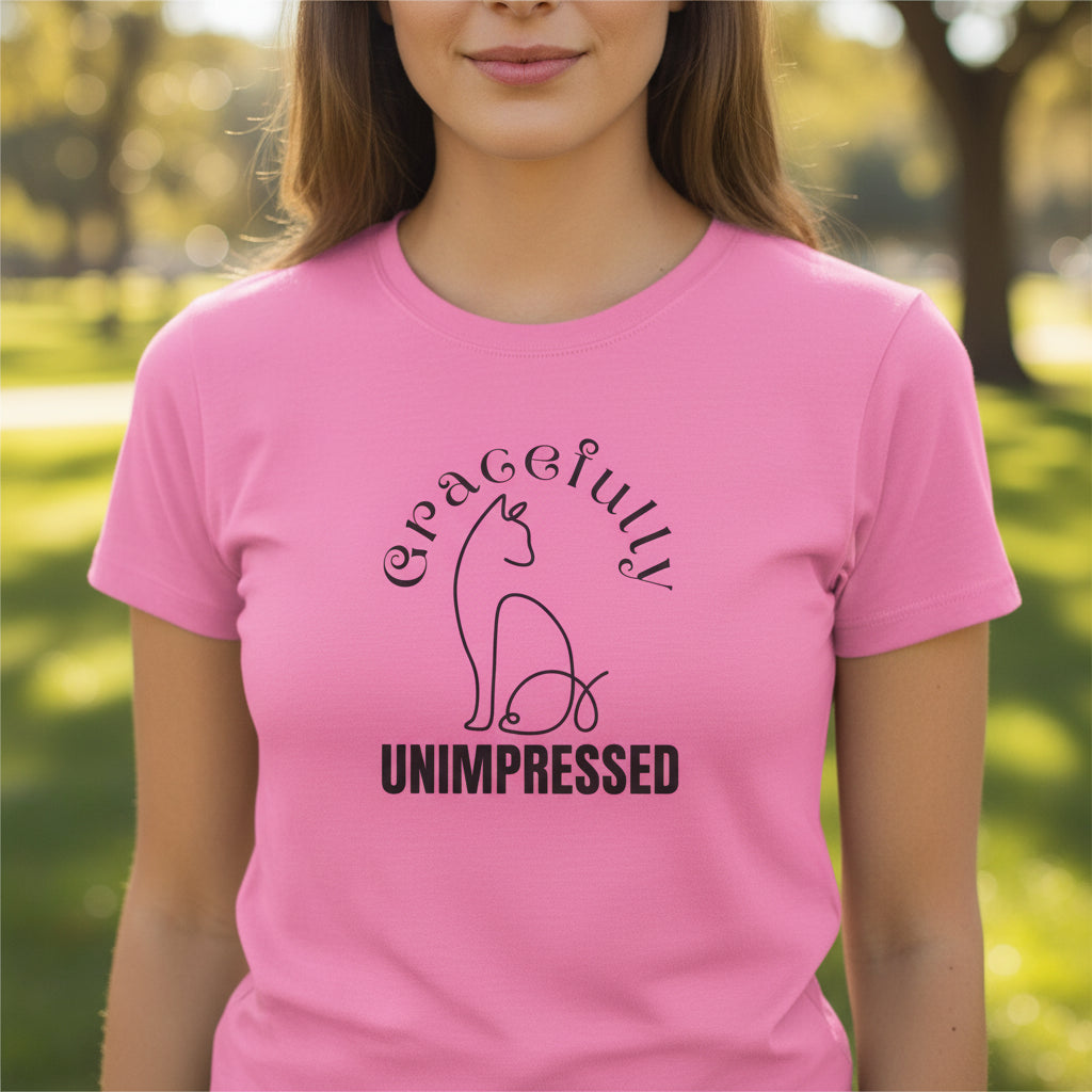 Gracefully Unimpressed Women’s Tee – Soft Look, Sharp Mood