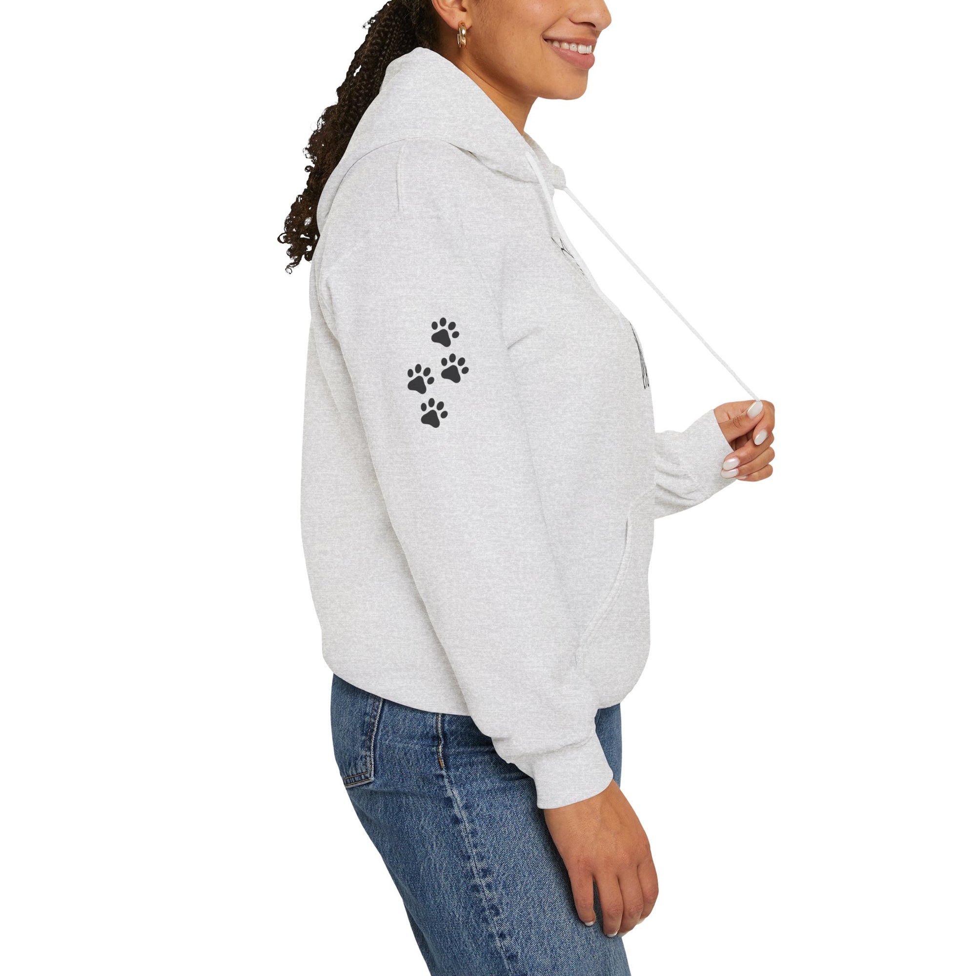 Cozy Stick Cat Lover Hoodie