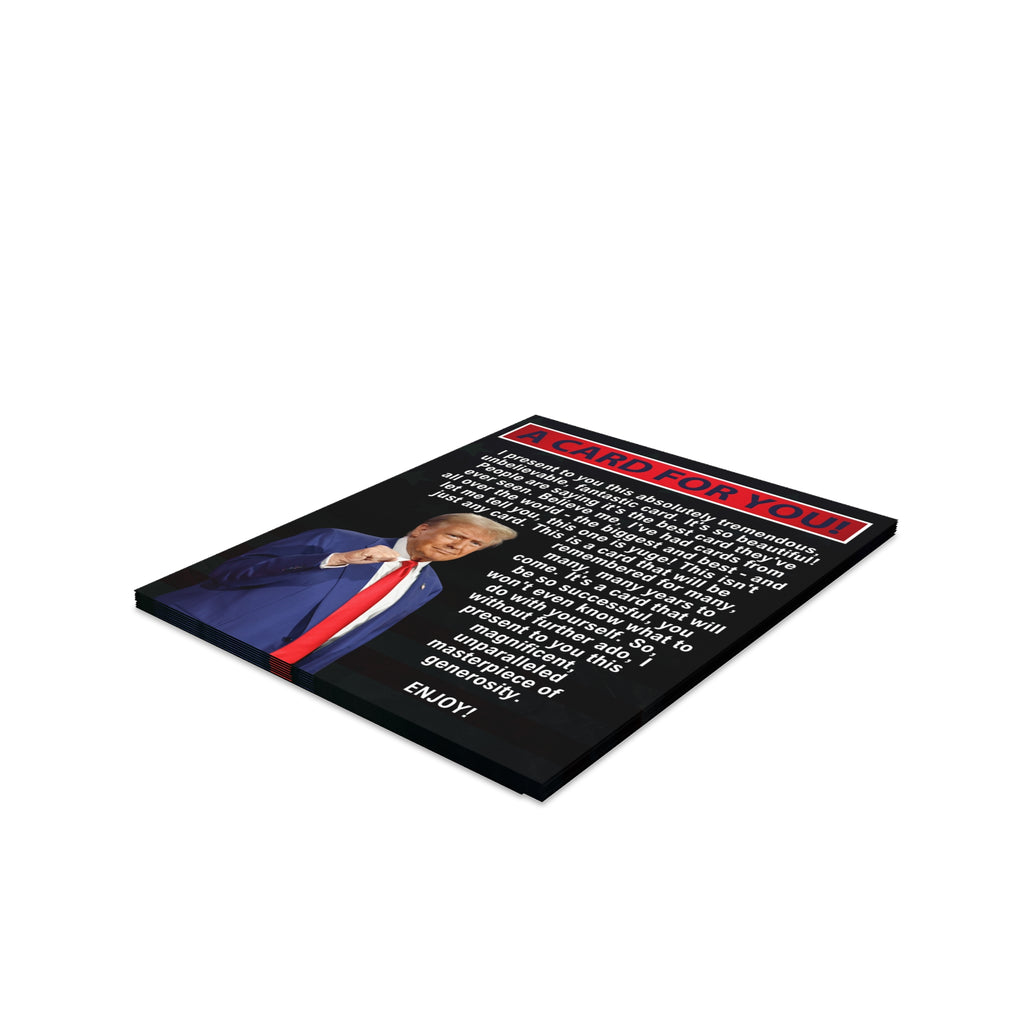 Trump All Occasion Greeting Cards, blank inside (8, 16, and 24 pcs)
