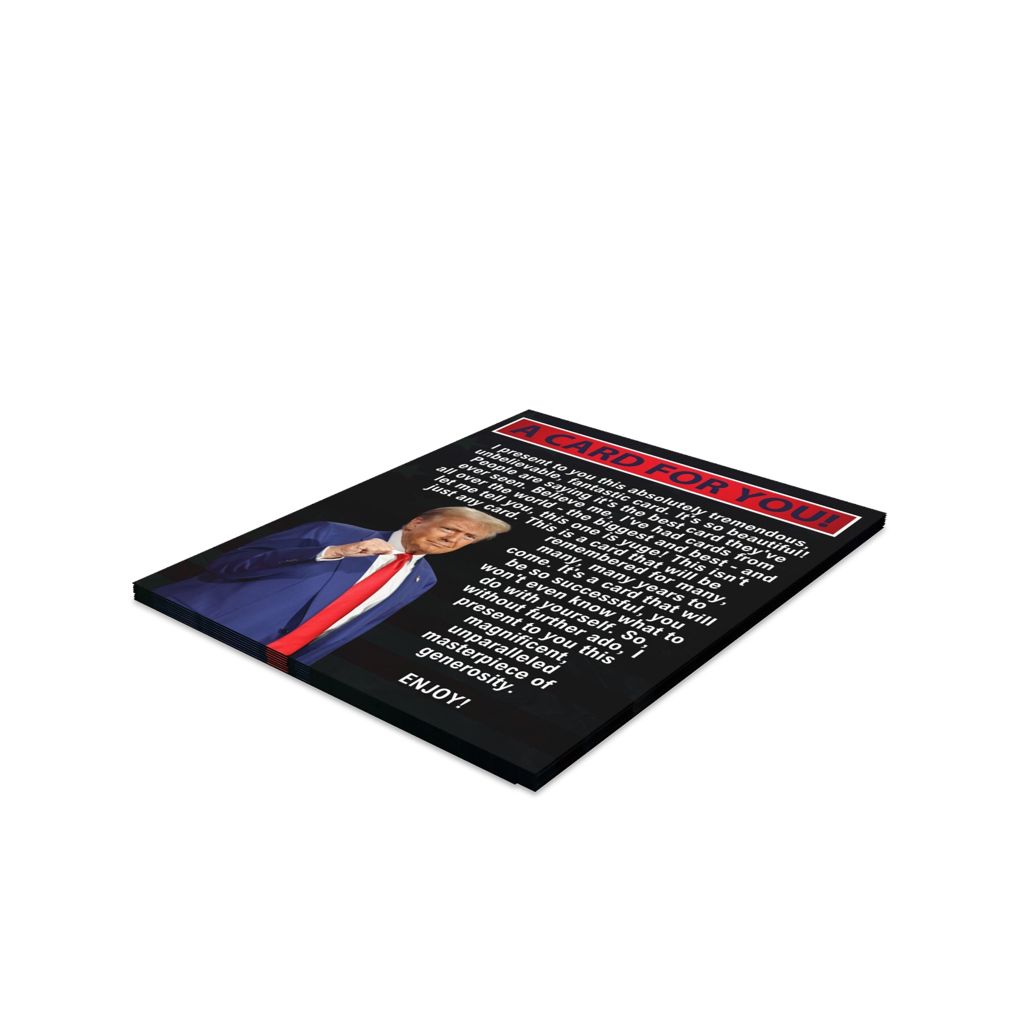 Trump All Occasion Greeting Cards, blank inside (8, 16, and 24 pcs)