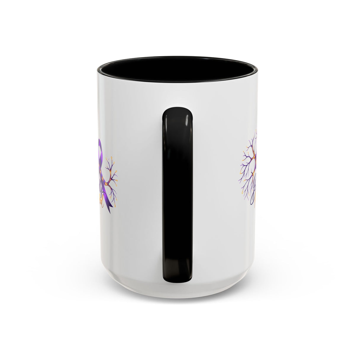 Beautifully Miswired Epilepsy Awareness Ceramic Mug | Purple Ribbon & Neuron Design (11/15oz)