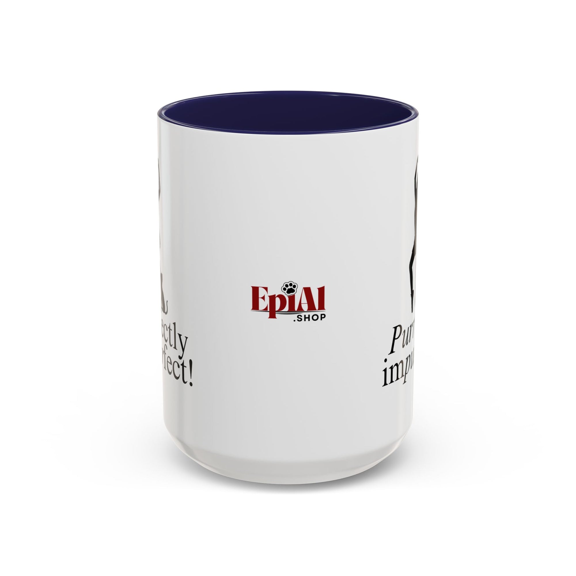 Purrfectly Impurrfect Accent Coffee Mug (11, 15oz)