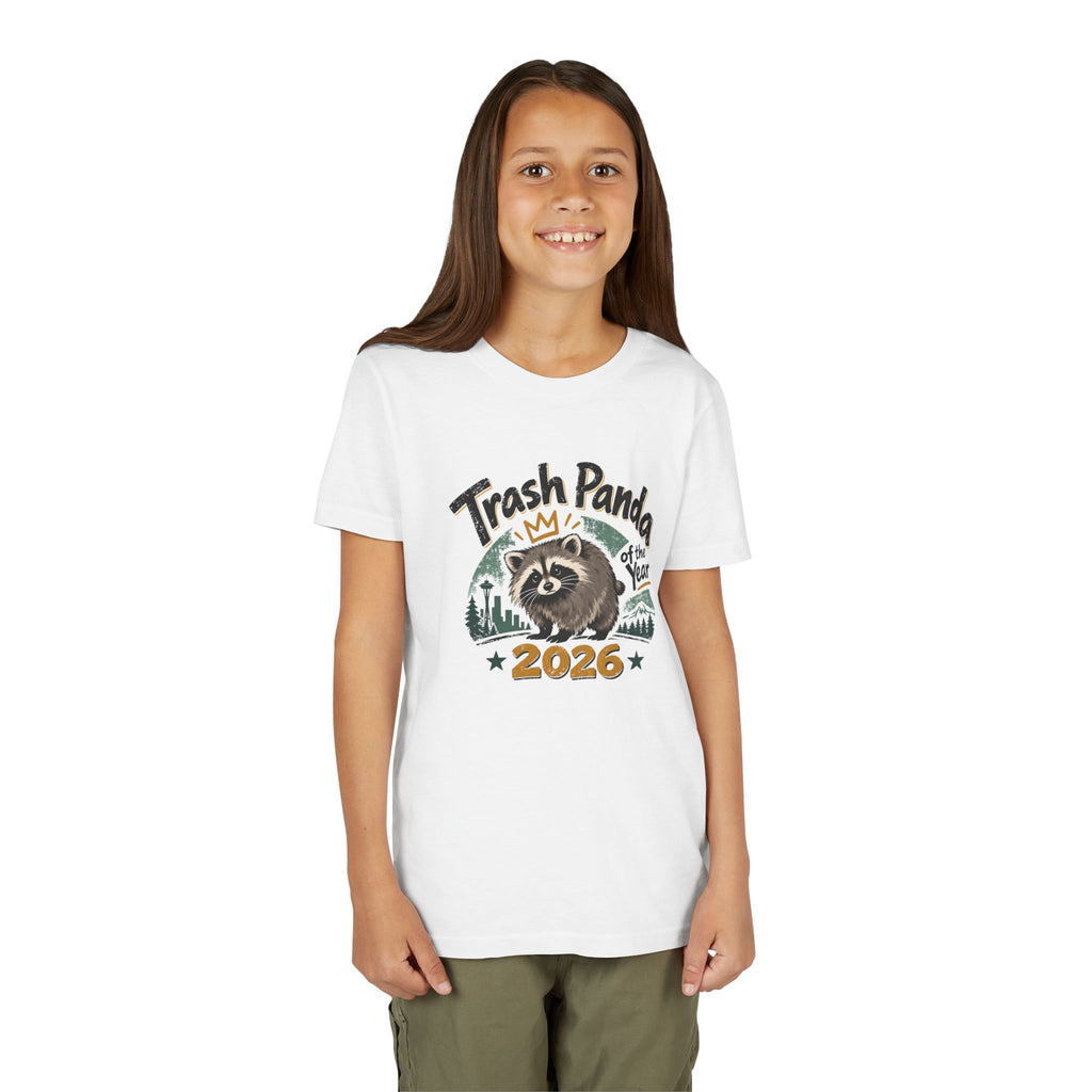 Trash Panda of the Year 2026 Youth T-Shirt | Jimothy-Inspired Raccoon Tee
