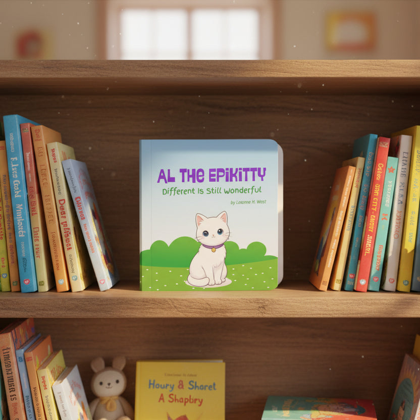 AL the Epikitty Board Book | A Gentle Story About Epilepsy, by Leanne H. West