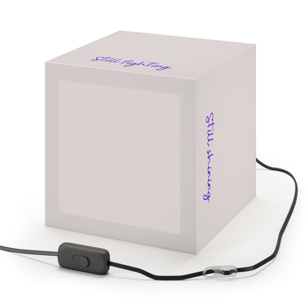 Still Here Still Standing Cube Lamp – Epilepsy Awareness Inspirational Lamp