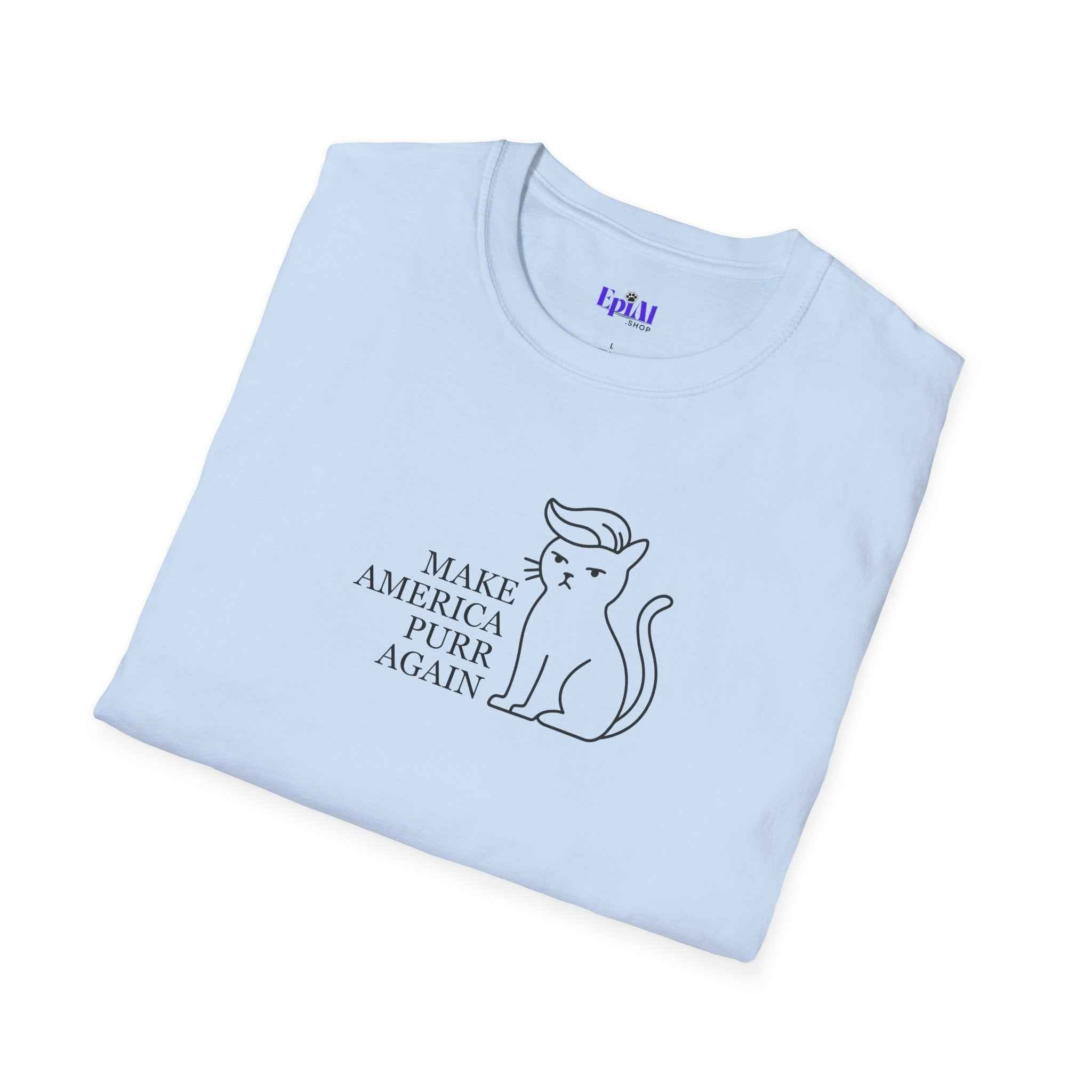 Make America Purr Again T-Shirt – Funny Cat Parody Tee