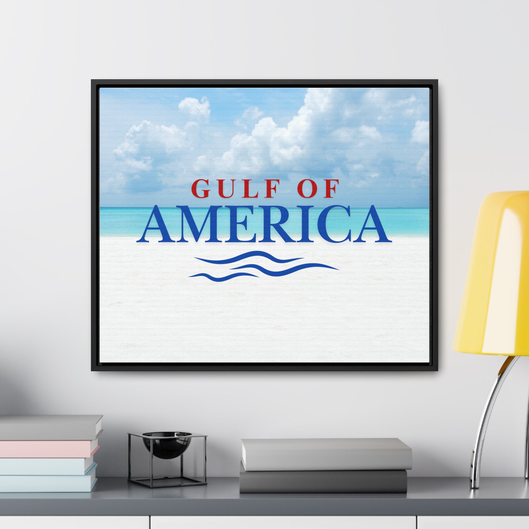 American Gulf Canvas Wrap - Coastal Wall Art for Beach Lovers