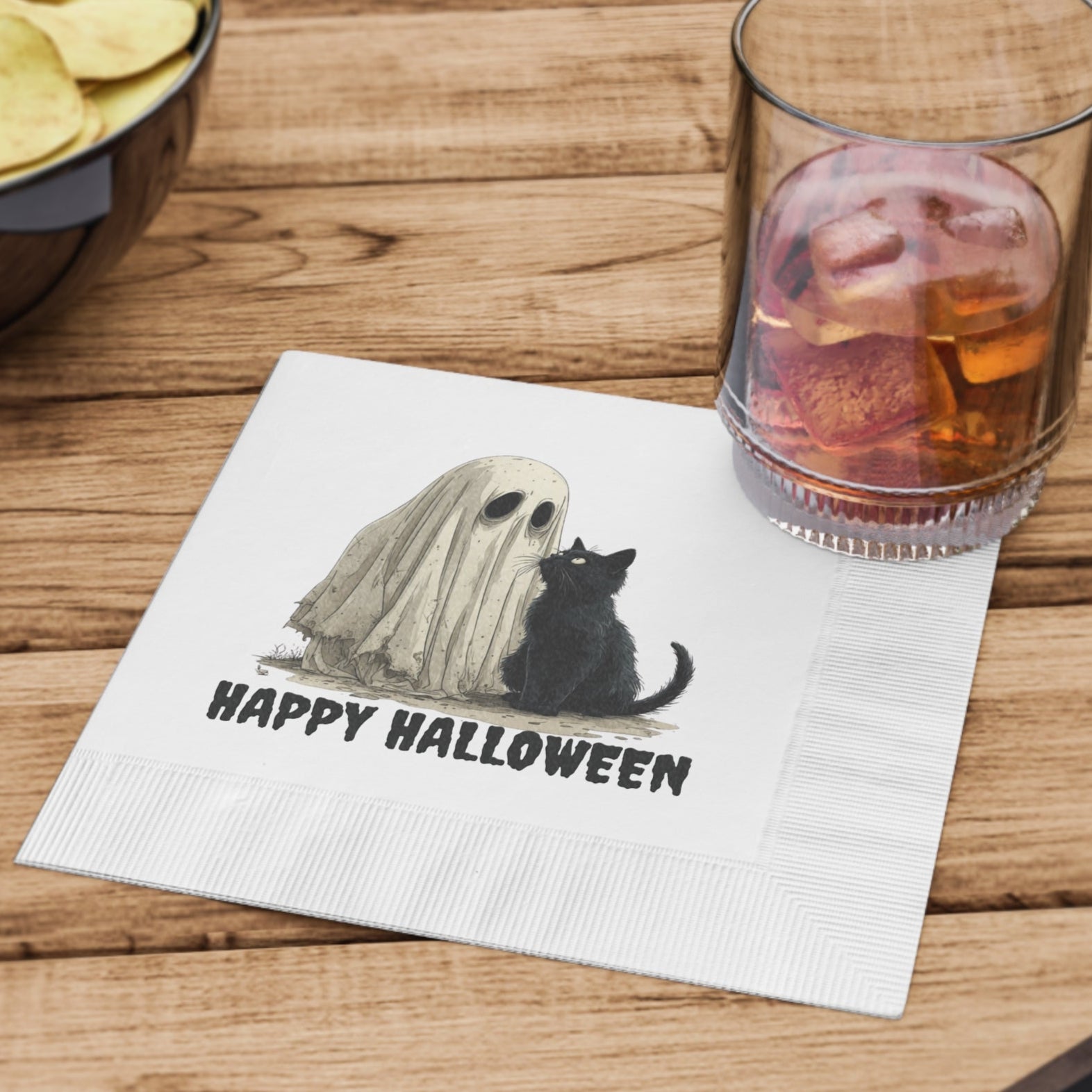 Halloween-themed Party Napkins, Spooky Decor