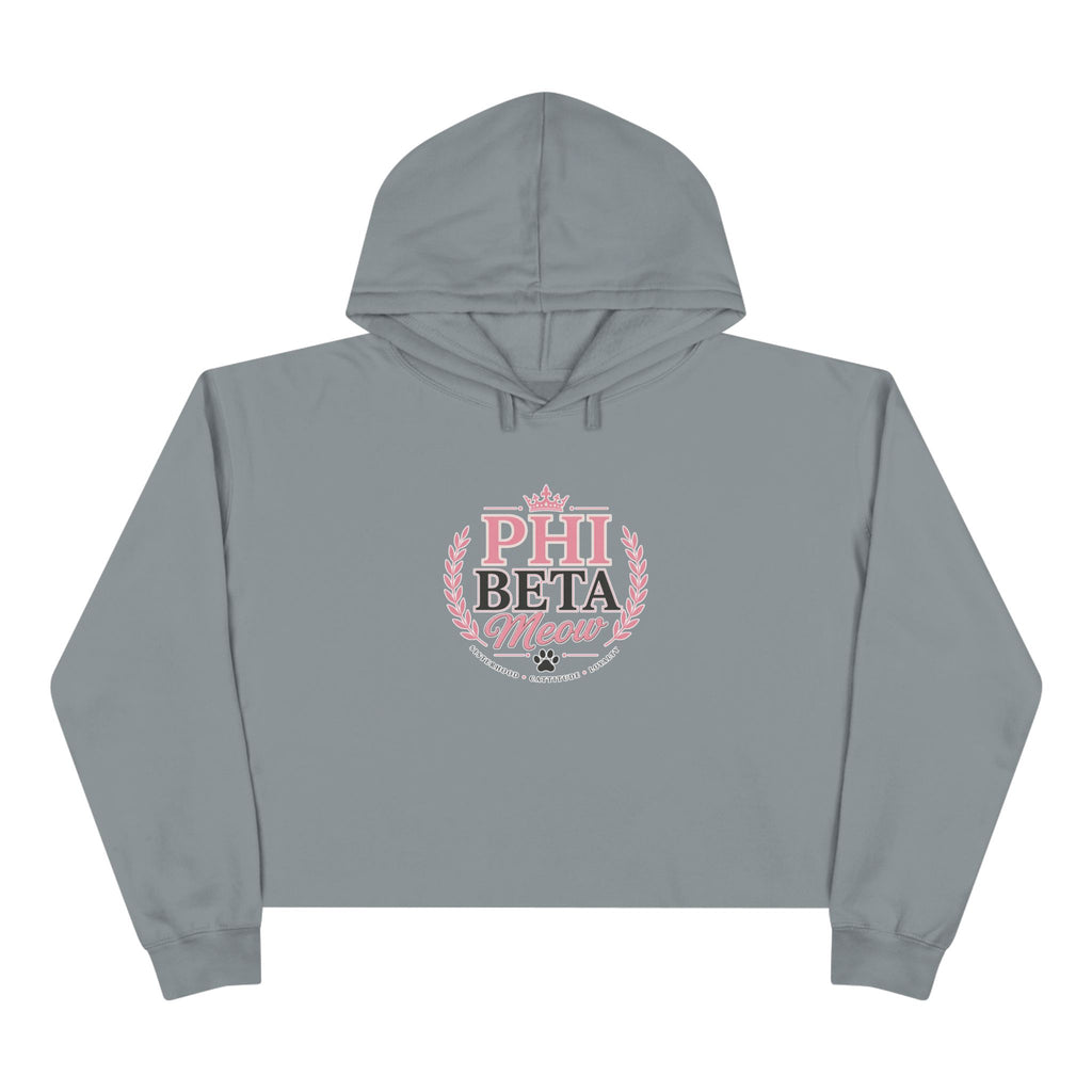 Phi Beta Meow Women’s Cropped Hoodie