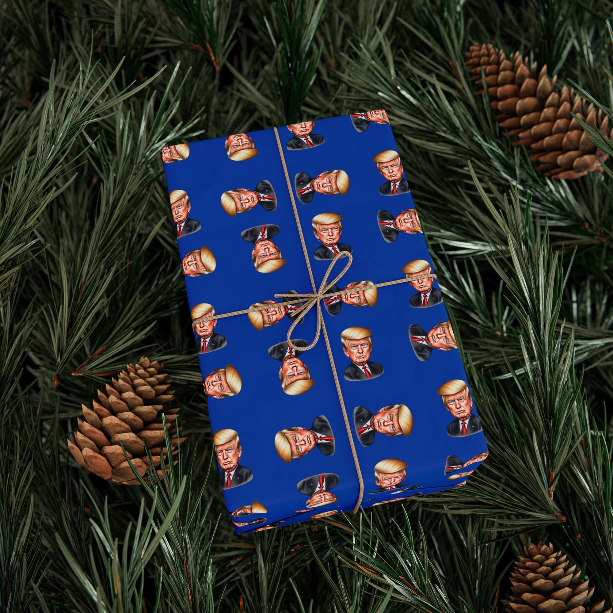 Colorful Trump Face Gift Wrap Paper for All Occasions