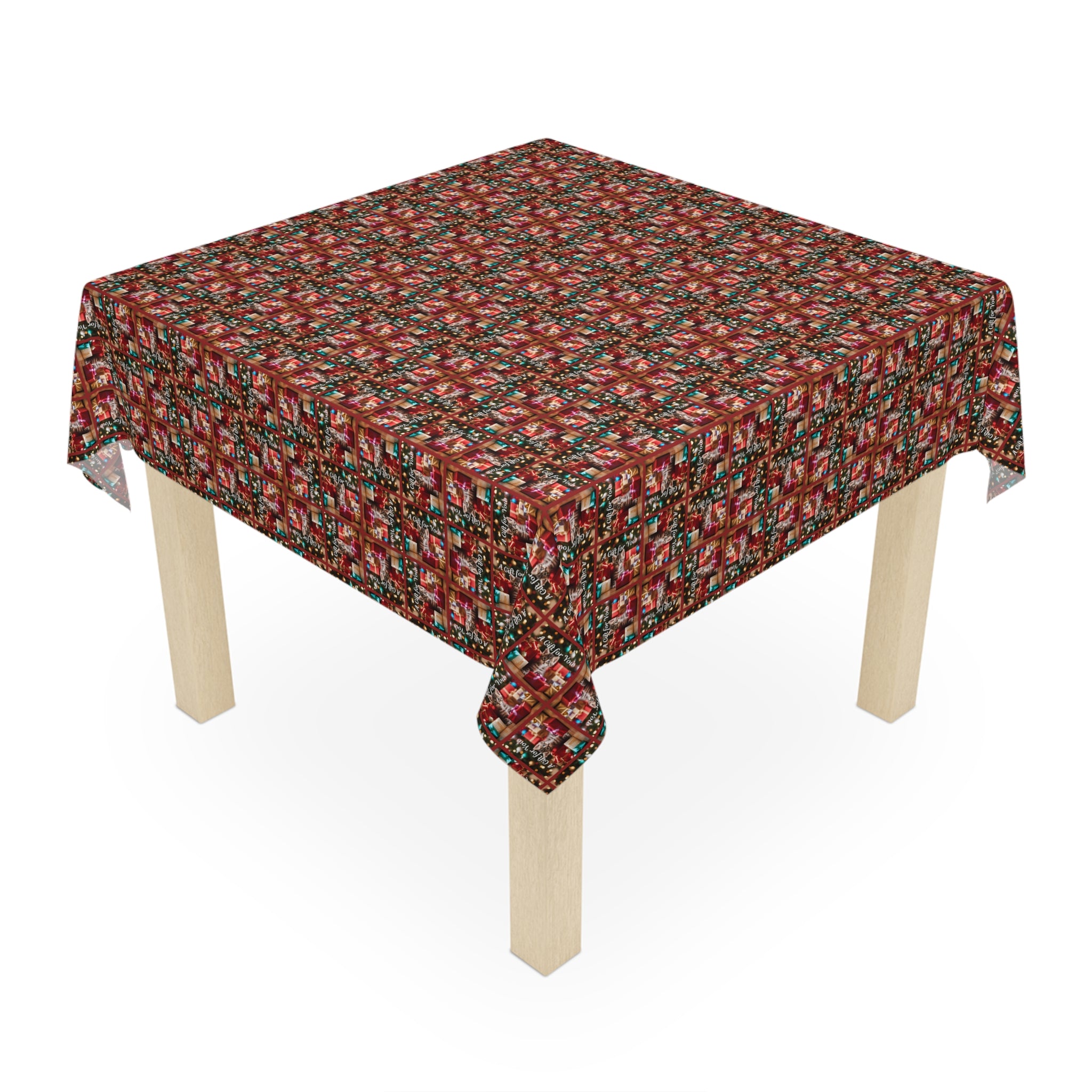 Photo depicting the ​A Gift For You Christmas Tablecloth from EpiAl's Shop.