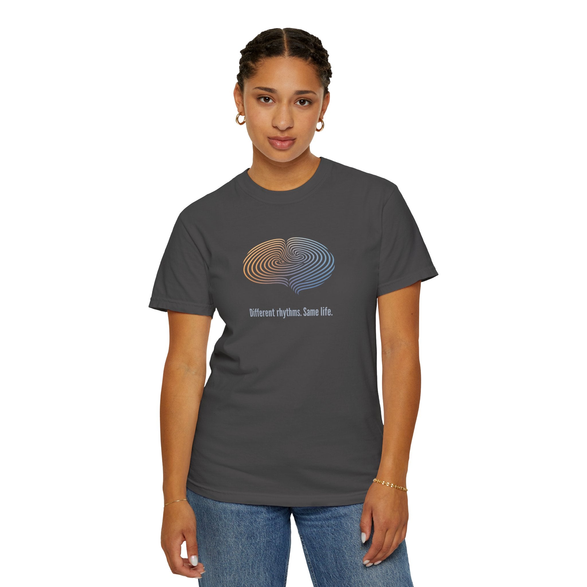Different Rhythms. Same Life. — Epilepsy Awareness Unisex T-Shirt