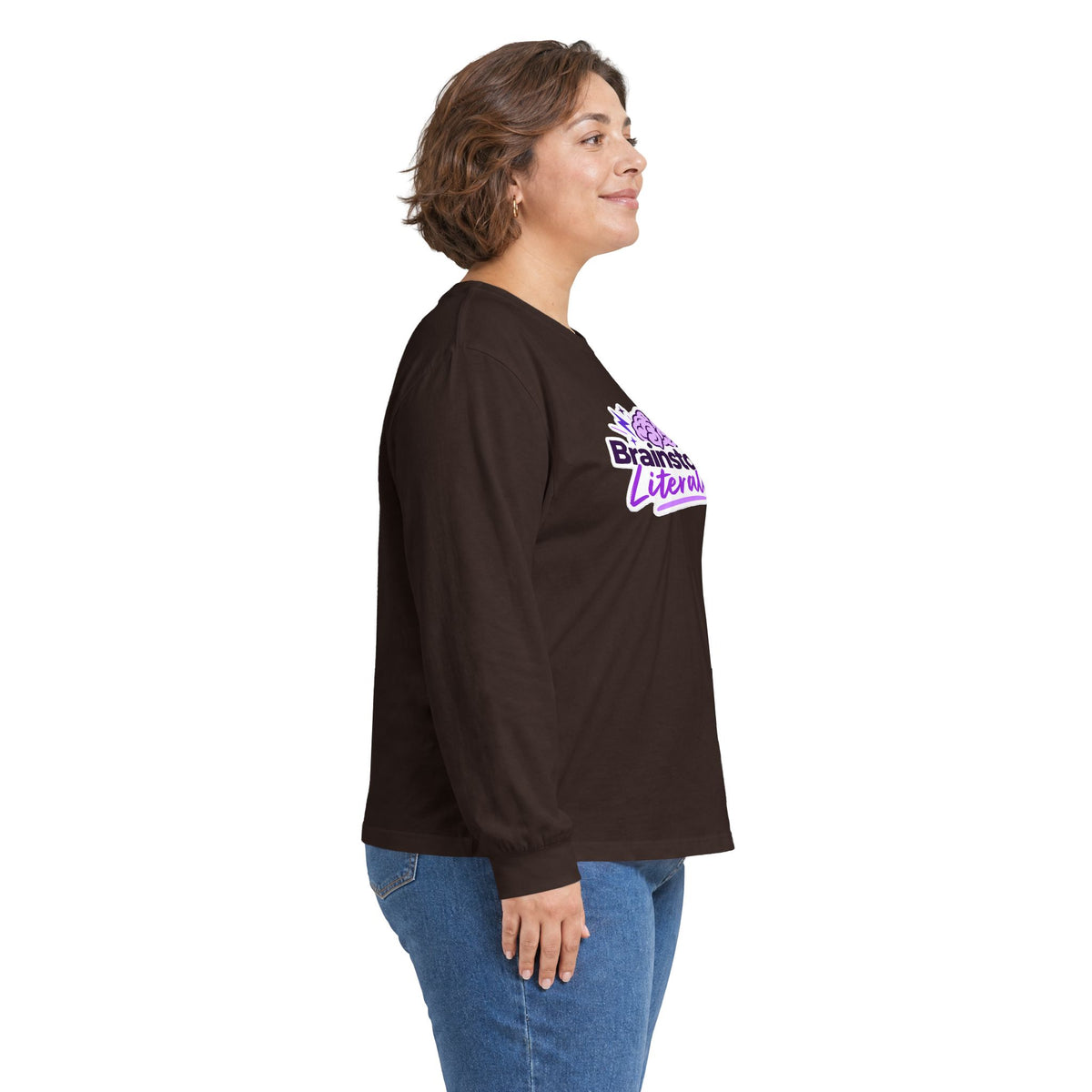 Brainstorm, Literally Epilepsy Awareness Long Sleeve Shirt | Purple Brain Epilepsy Tee