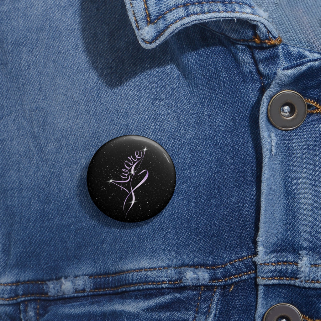 Aware | Cosmic Epilepsy Awareness Pinback Button