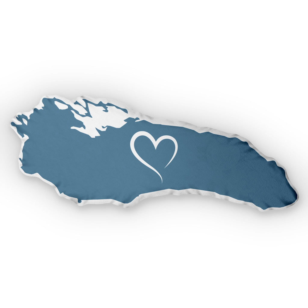 Lake Ontario / Lake America Shaped Pillow | Great Lake Renaming Controversy Pillow