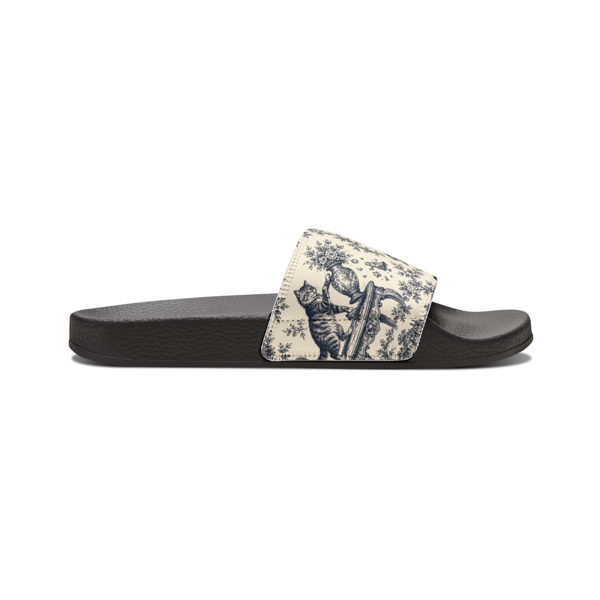 Toile Cats Slide Sandals (Removal Straps)
