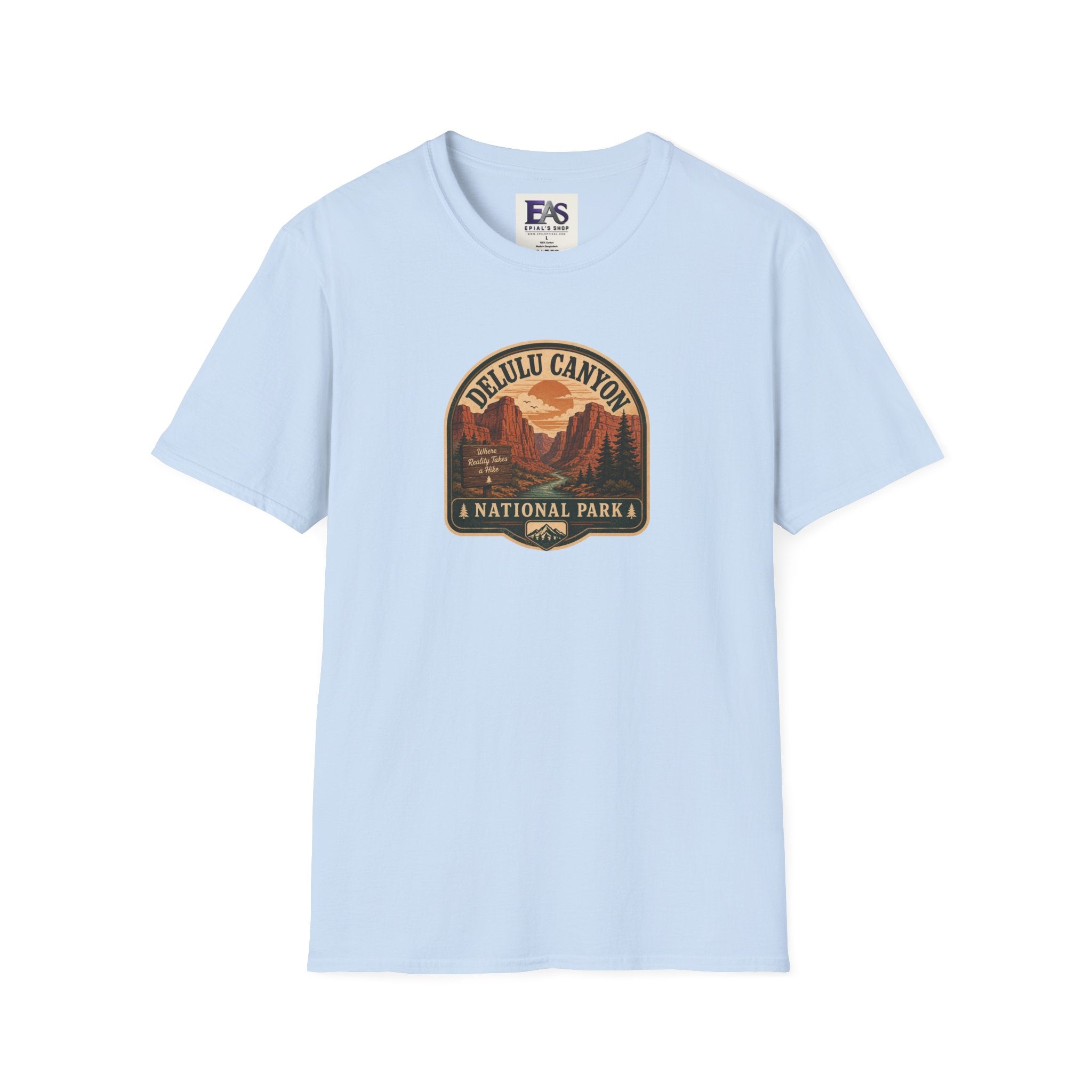 Delulu Canyon National Park Unisex T-Shirt | Funny Retro National Park Parody Tee