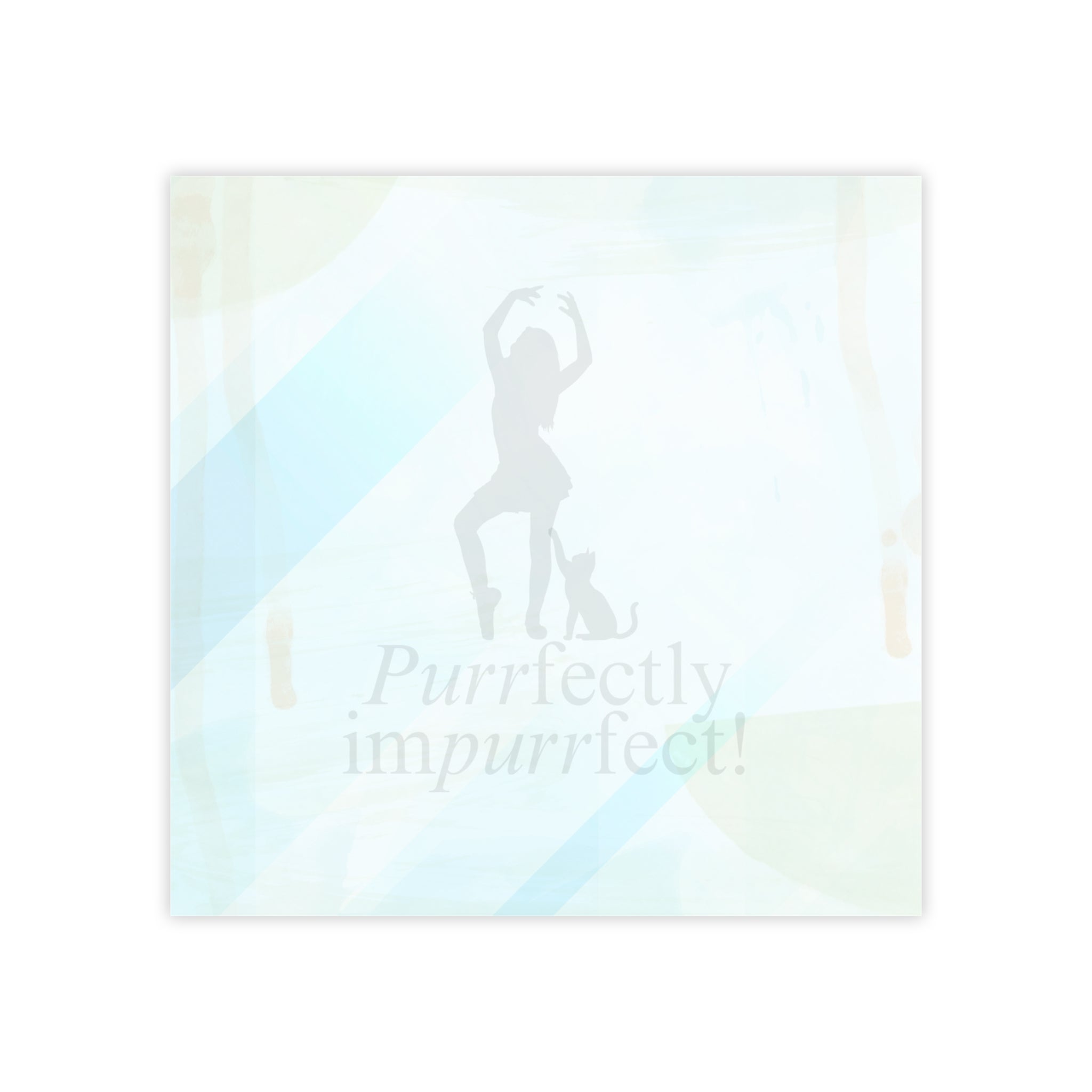 Photo depicting the ​Purrfectly Impurrfect Post-it® Note Pads from EpiAl's Shop.