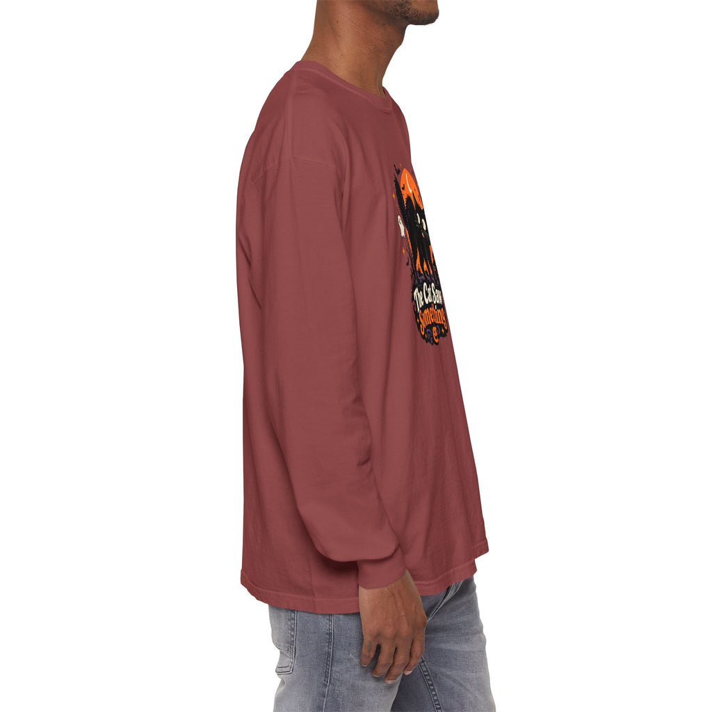 The Cat Saw Something Halloween Long Sleeve Shirt